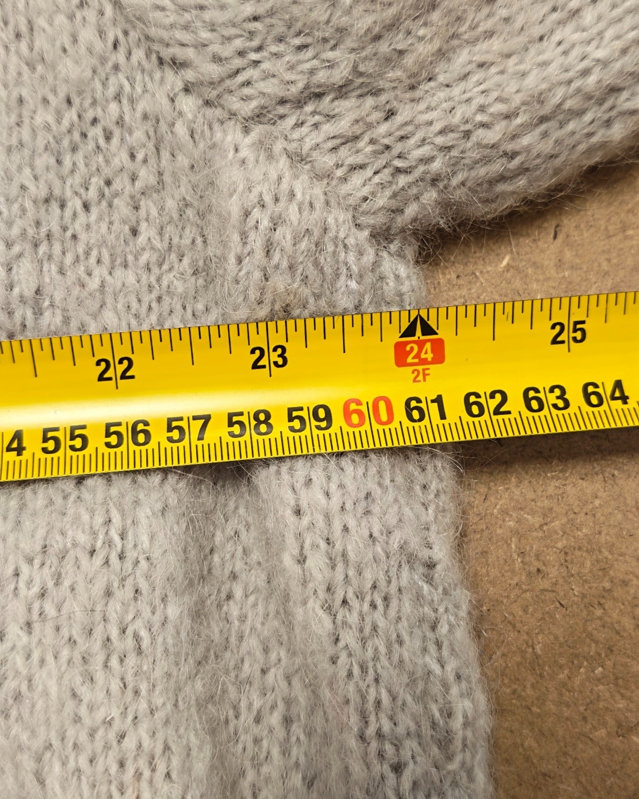 Grey Clown Motif Wool Knit Jumper Large Multicolour image 5