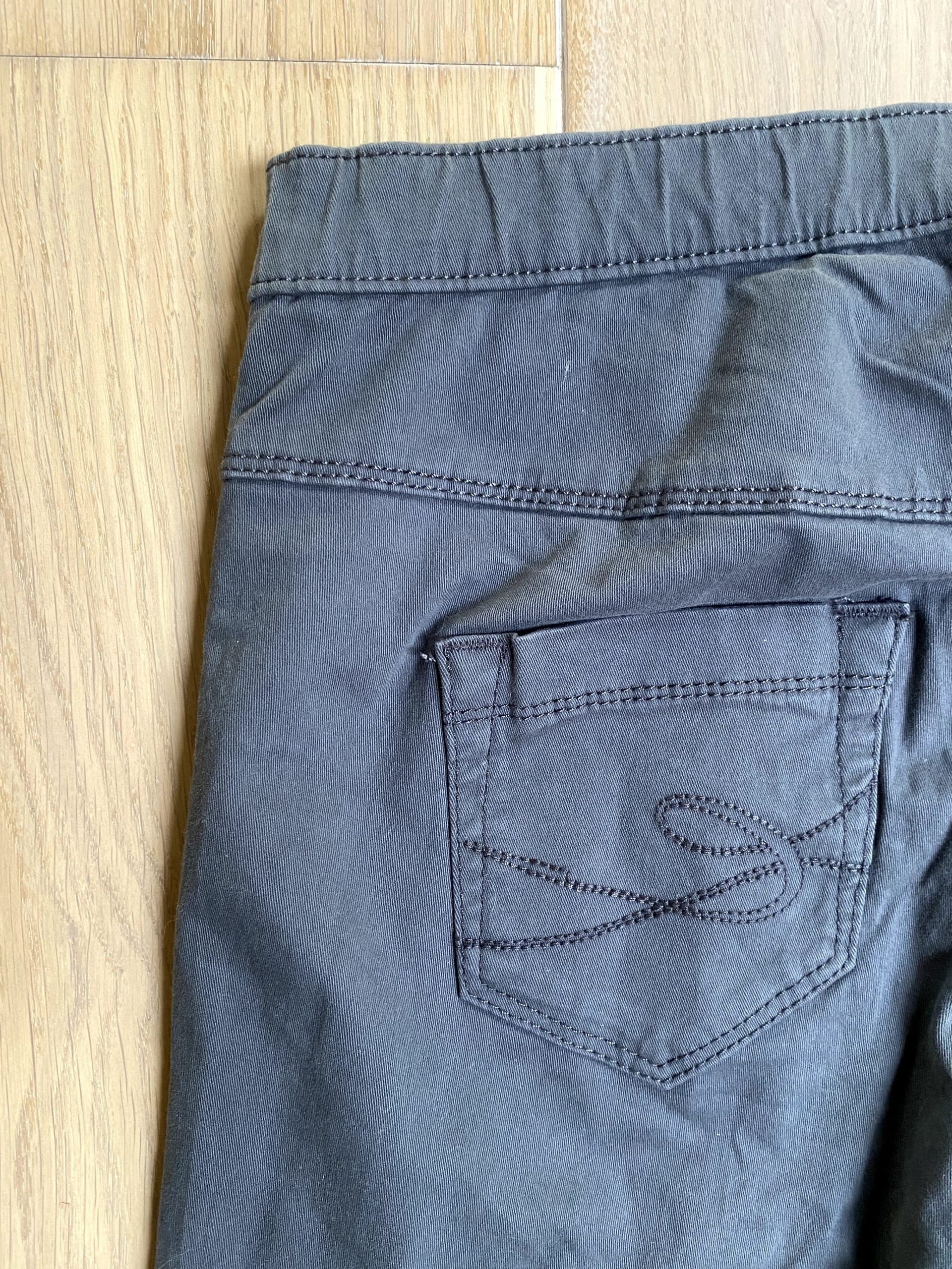 Vintage esprit edc Grey Capri Pants 3/4 Trousers UK 8-10 Casual Lightweight image 4