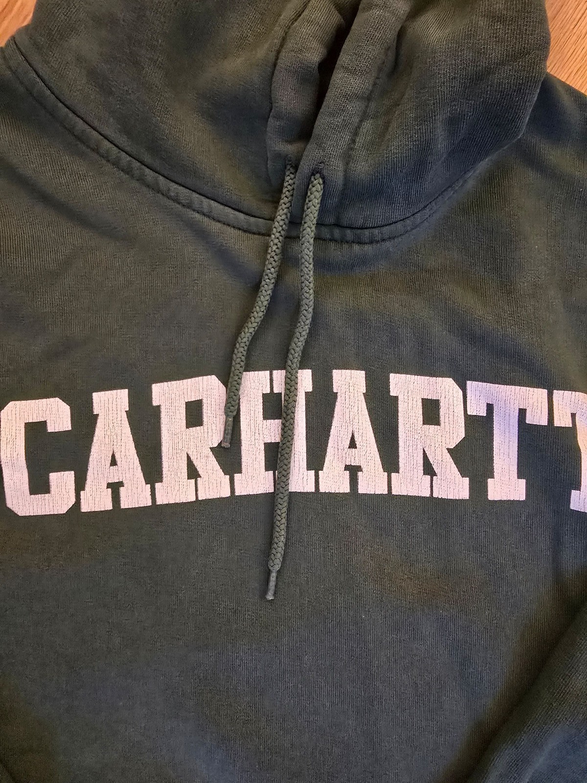 Carhartt Green Hooded Sweatshirt Medium image 3
