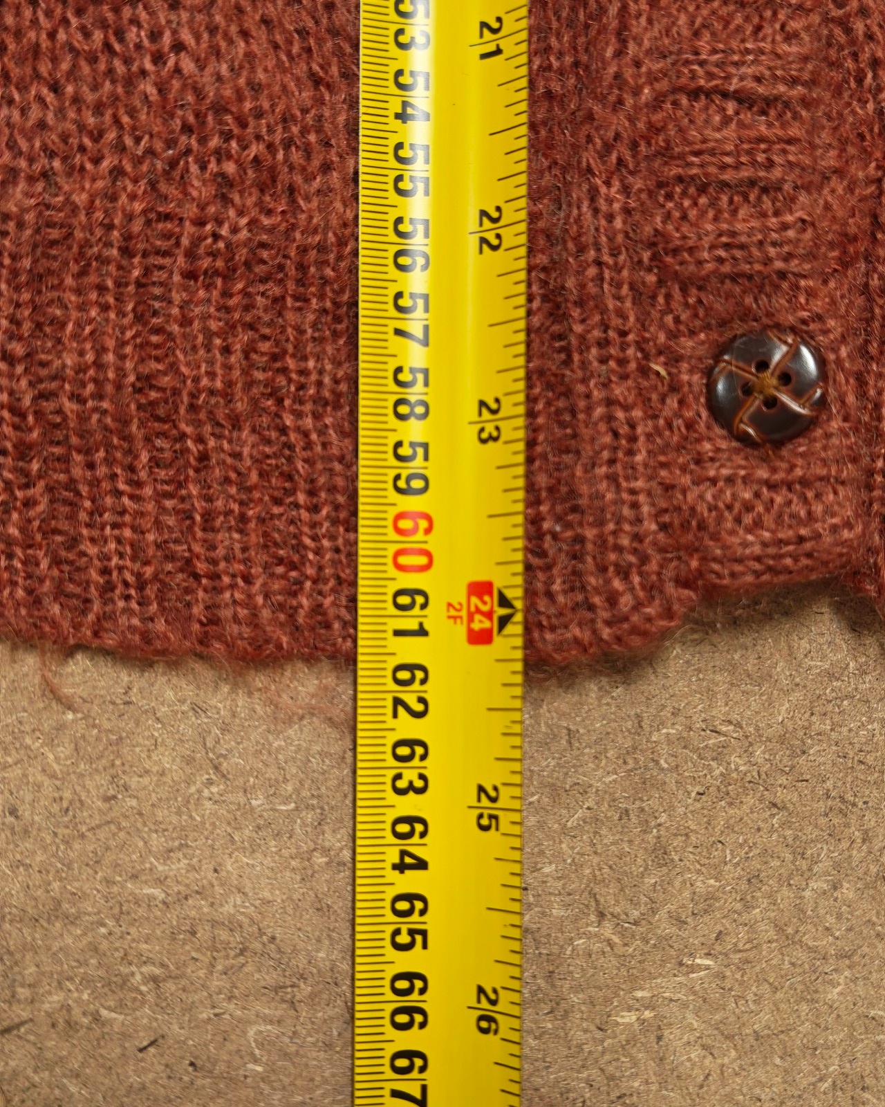Brown Women's Woolen Knitted Cardigan Small image 6