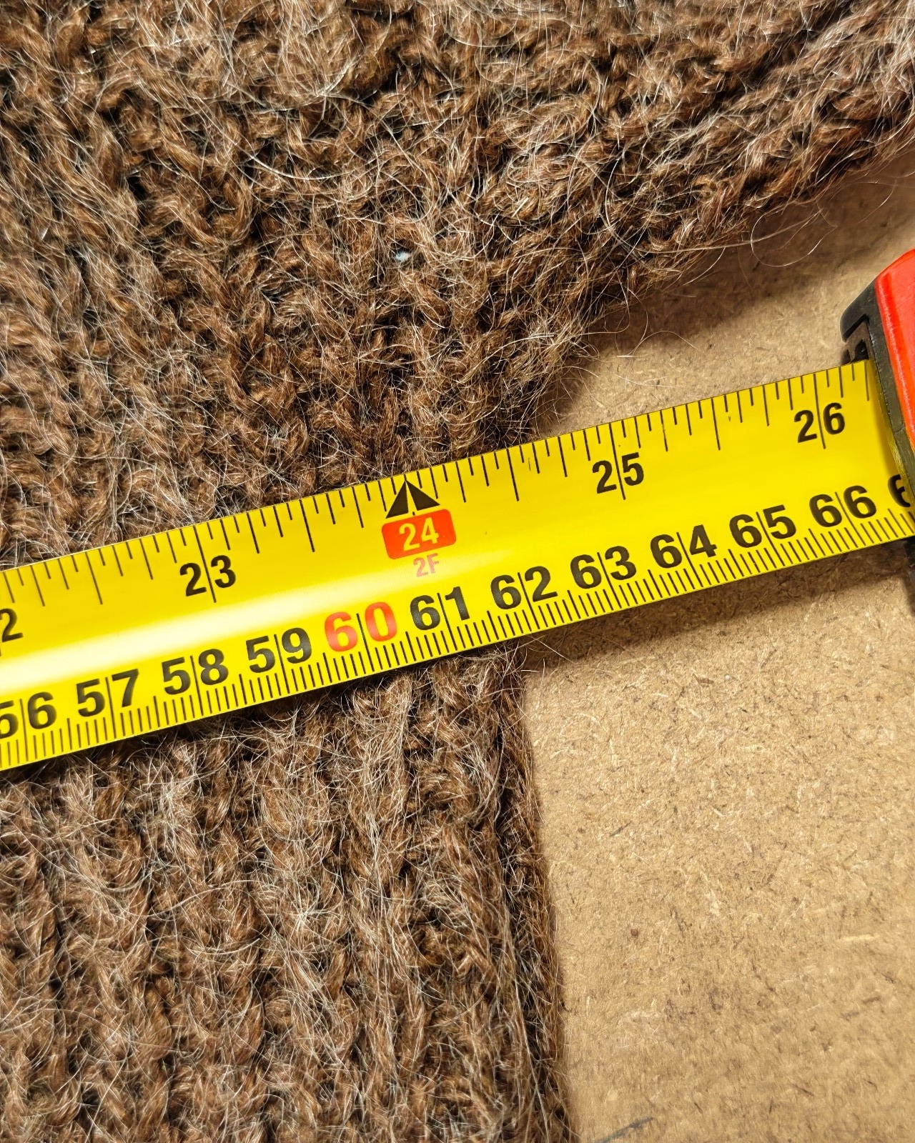Brown Women's Soft Knit Wool Blend Jumper Medium image 3