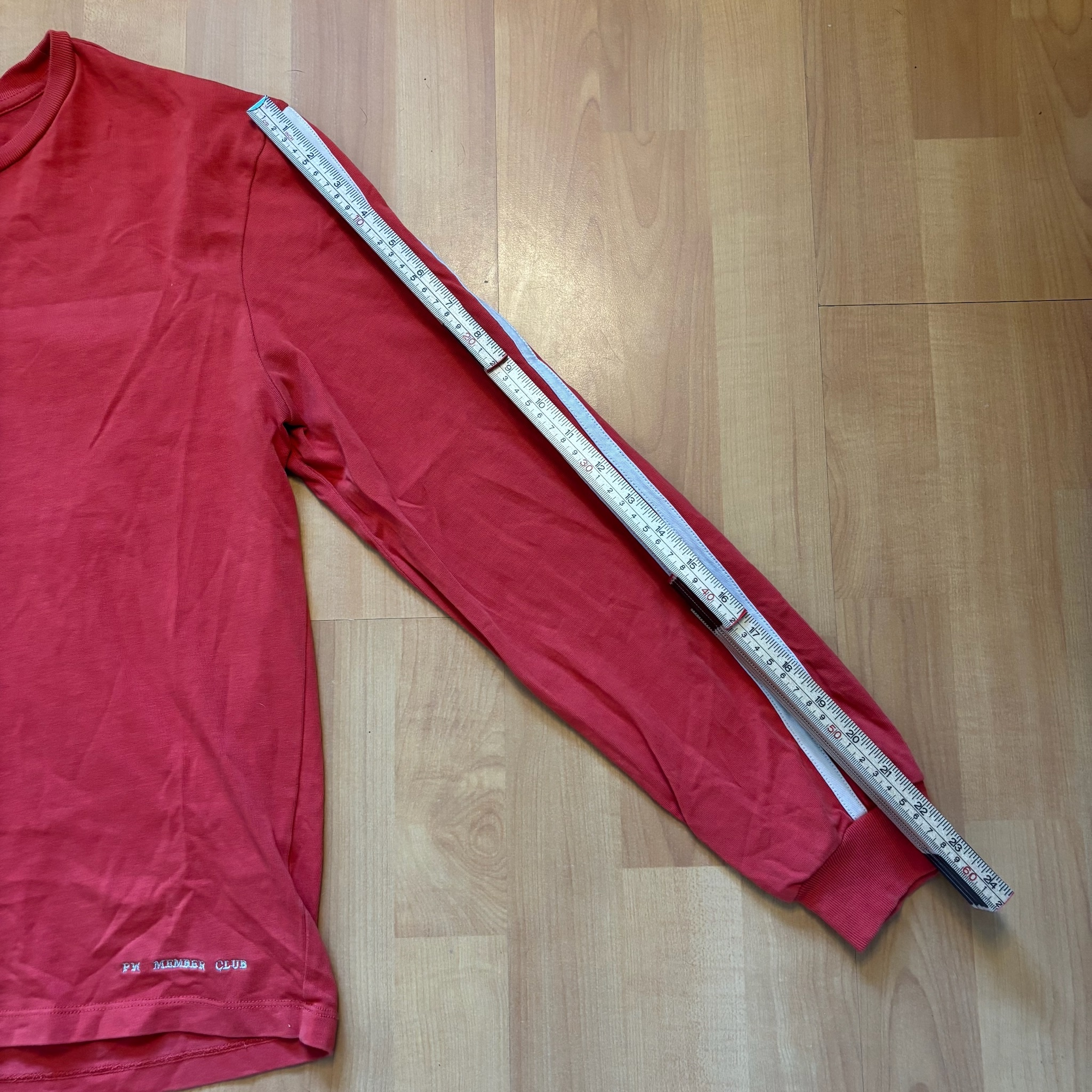 Paloma Wool Women's Red Long Sleeve Striped Cotton T-Shirt M image 6