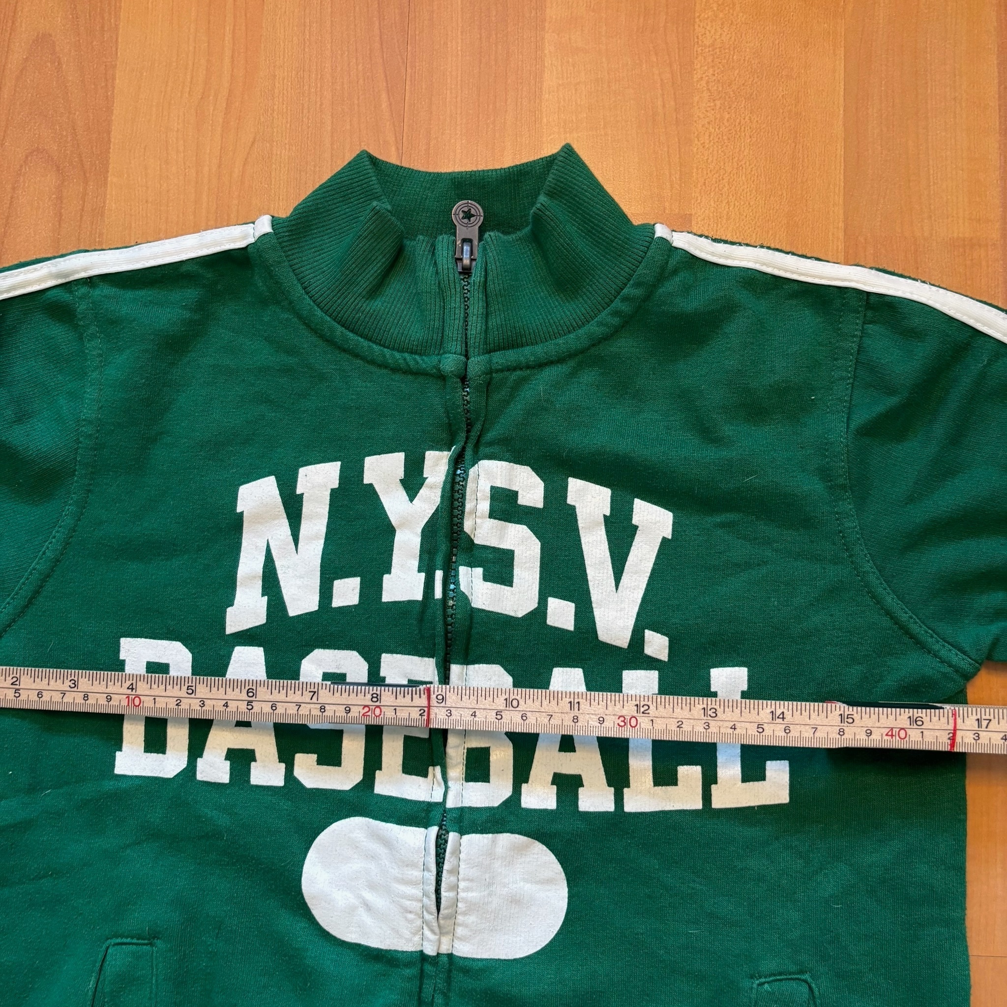 Vintage Teranova Green & White Baseball Sweatshirt XS image 4