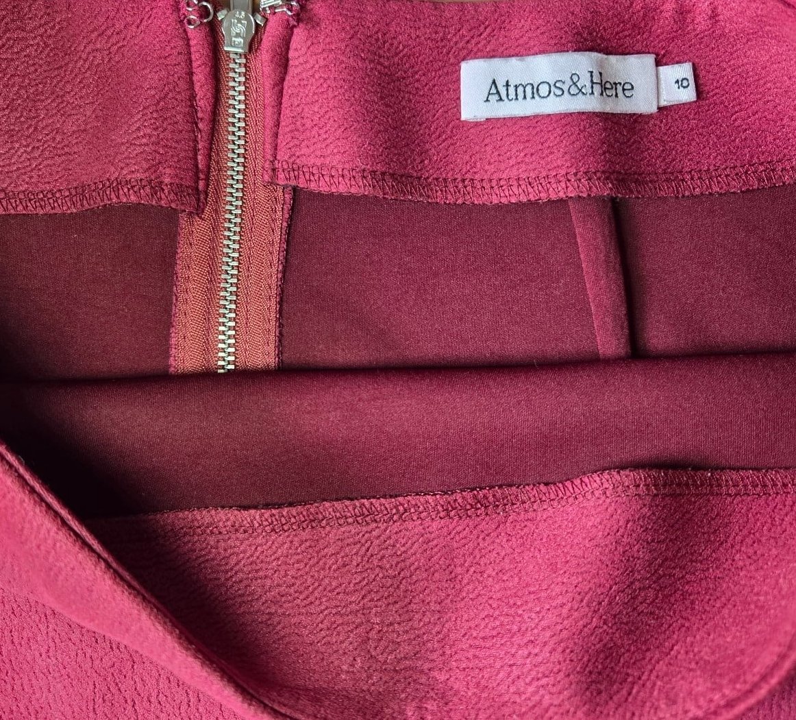 Atmos&Here Red Mini Skirt Size 10 image 2