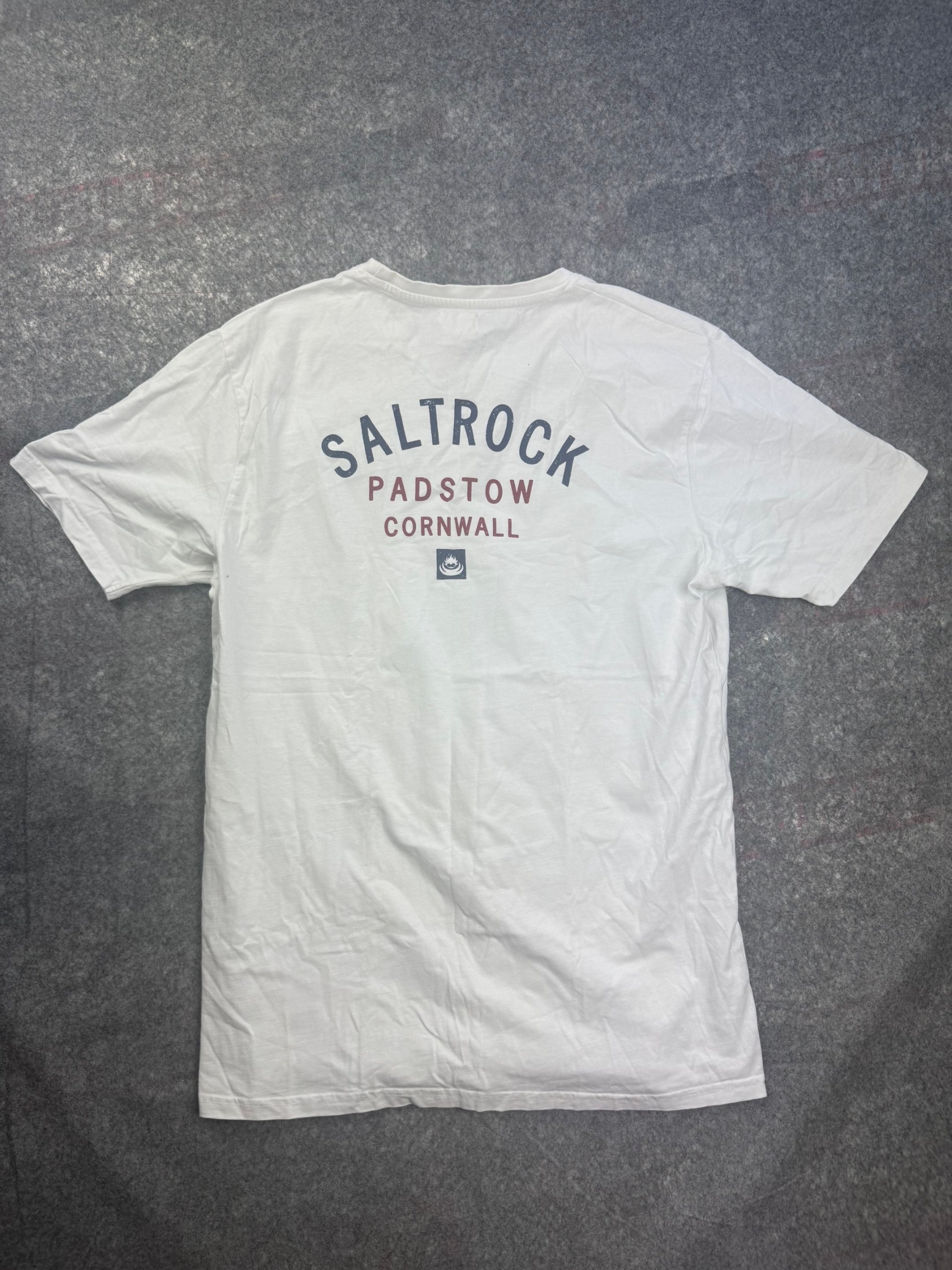 Saltrock White Logo T-Shirt Men’s Large Back Print image 2