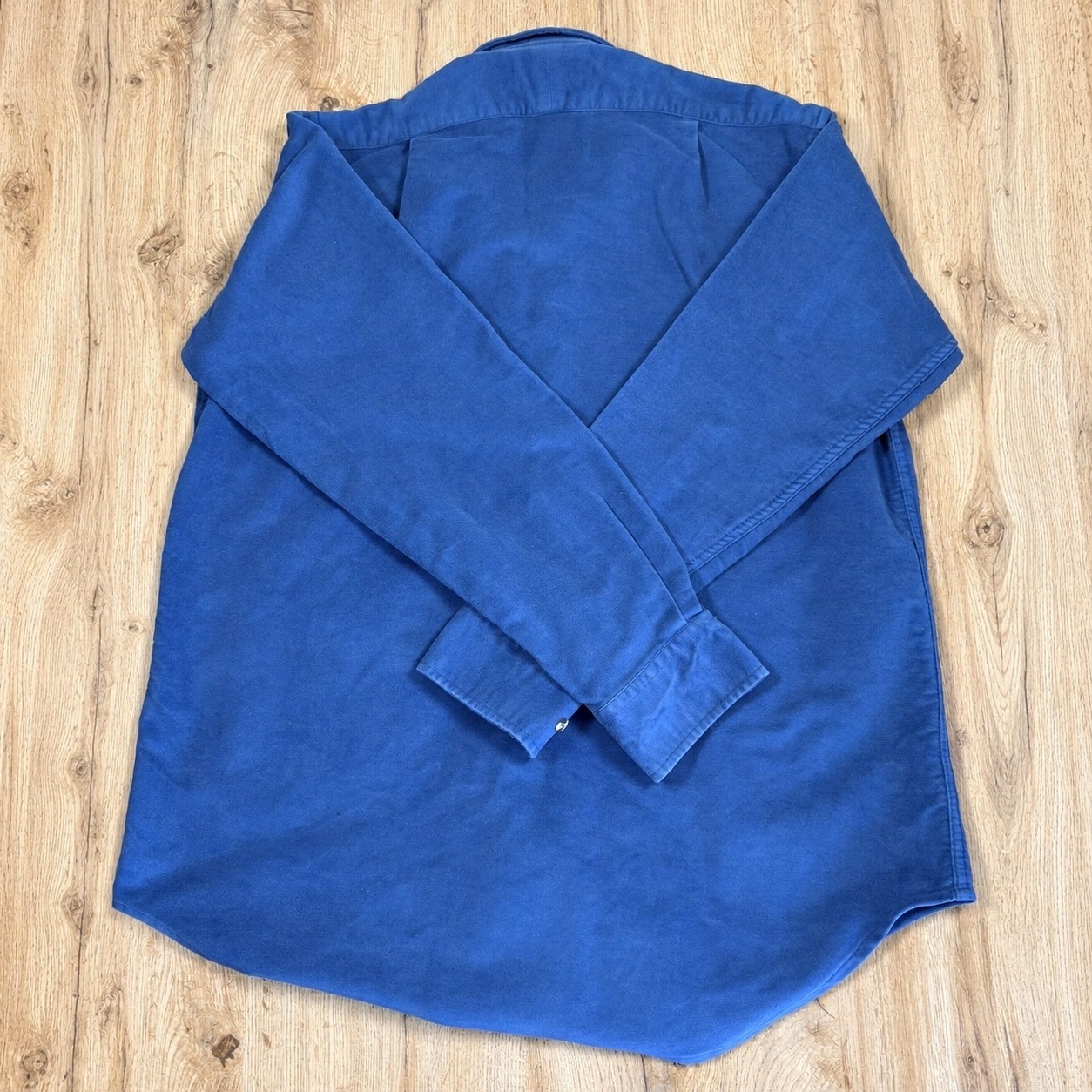 Charles Tyrwhitt Overshirt Shacket Men's L Cobalt Blue Heavy Cotton image 2
