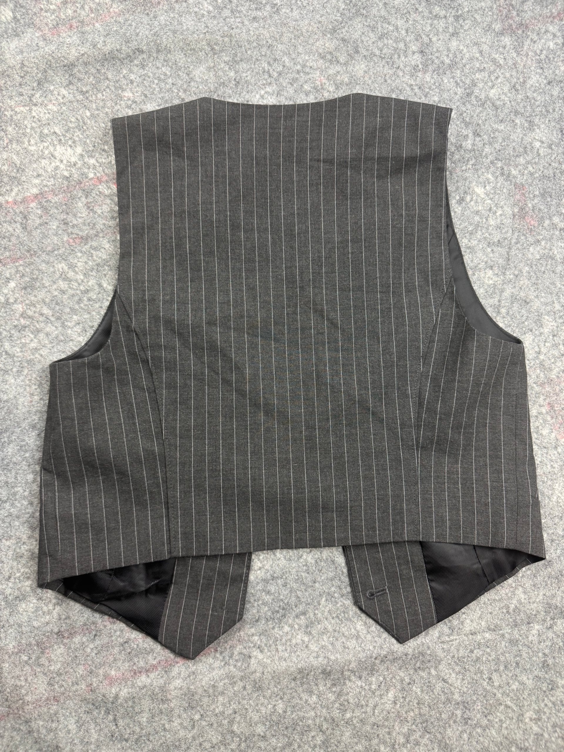 Zara Grey Pinstripe Waistcoat EUR S / US S Tailored Lined image 3