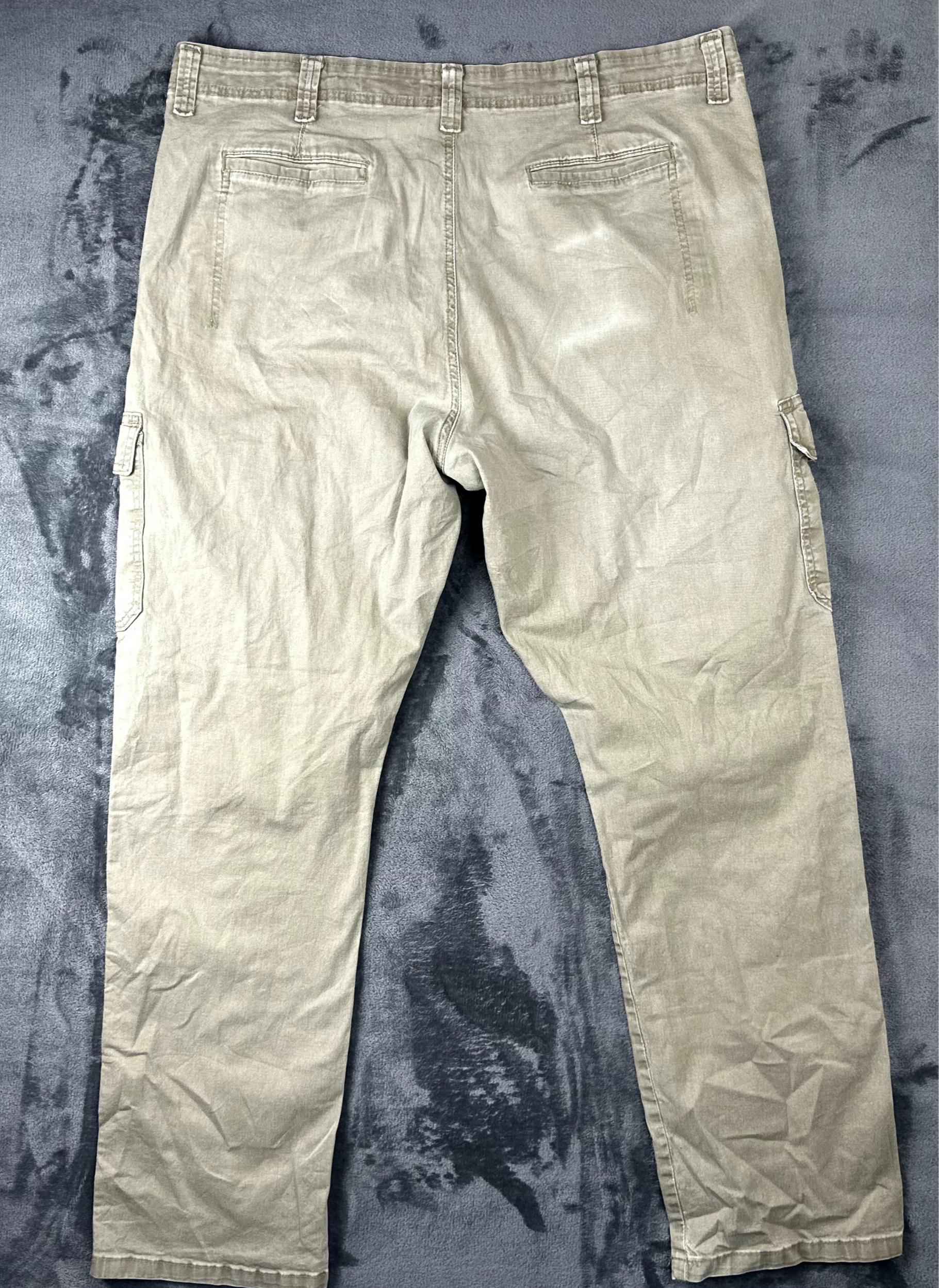 Wrangler Men's Cargo Pants - Size 40x32 Beige Khaki Relaxed Fit Workwear image 7