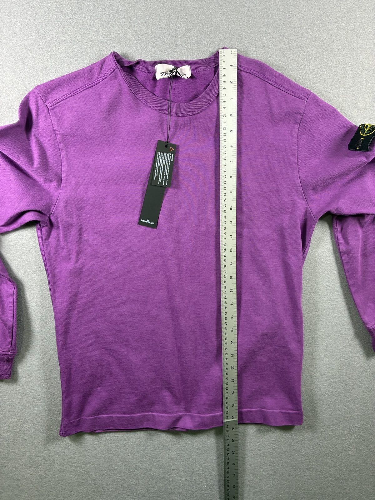 Stone Island Purple Logo Patch Crewneck Sweatshirt Small image 8