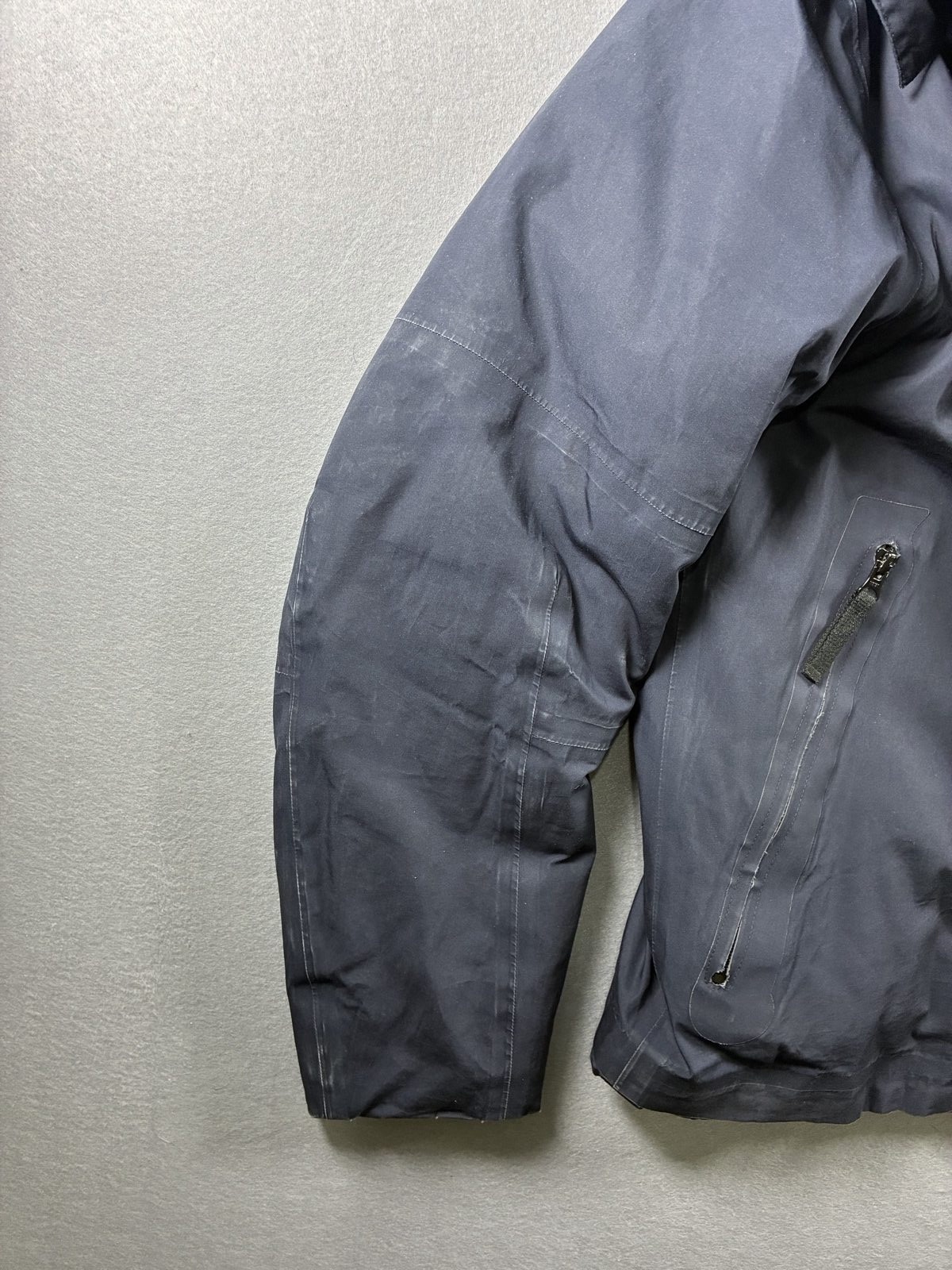 Stone Island Men's Navy Hooded Puffer Jacket Large Detachable Patch image 9