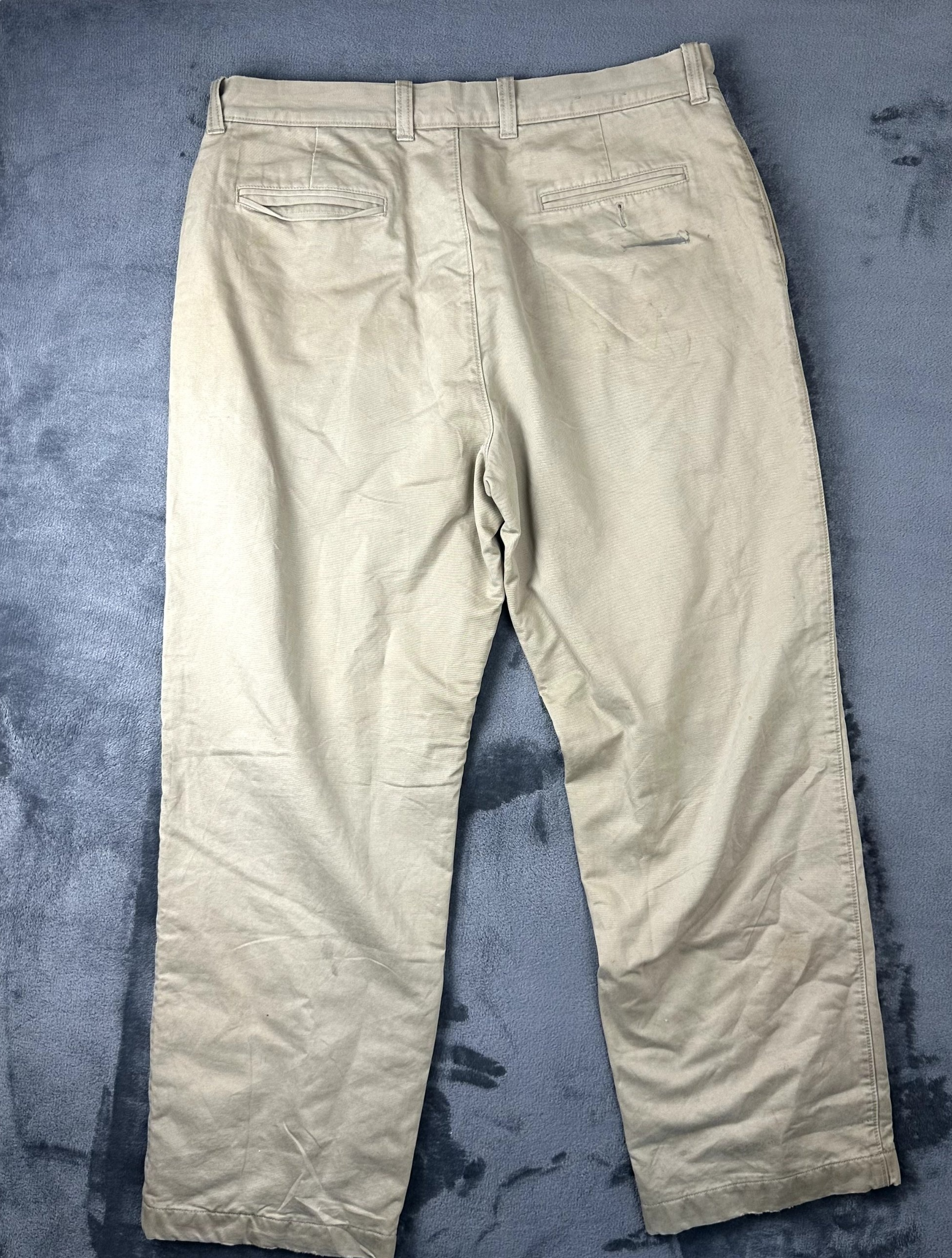 J.Crew Beige Chino Trousers Fits 36/37 GWC Khaki Smart Casual image 3