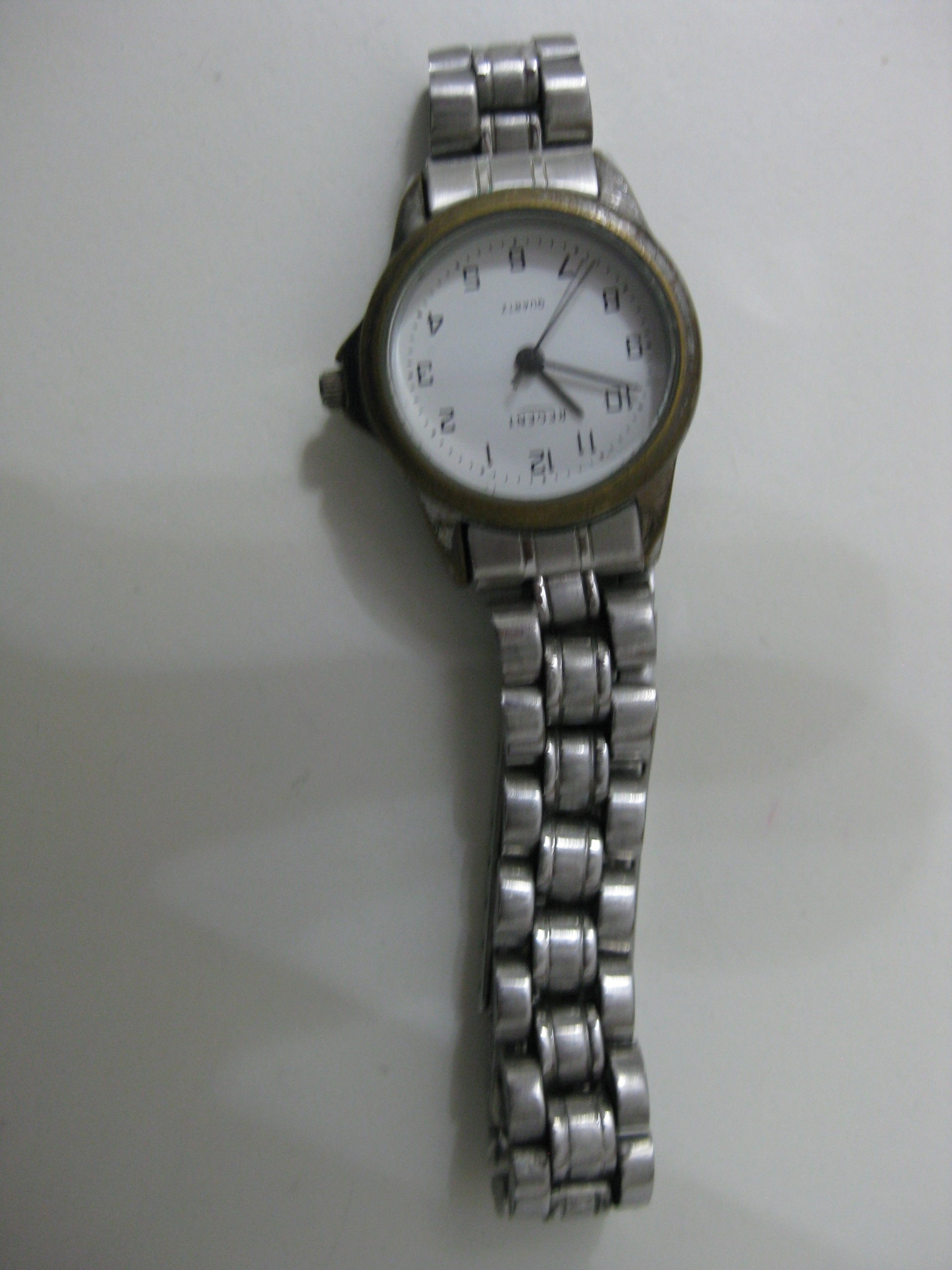 Regent Silver Tone Quartz Wristwatch White Dial Unisex image 8
