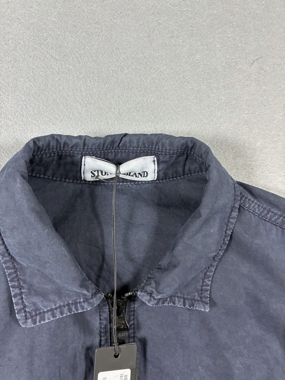 Stone Island Navy Blue Cotton Overshirt Small Brand New image 2