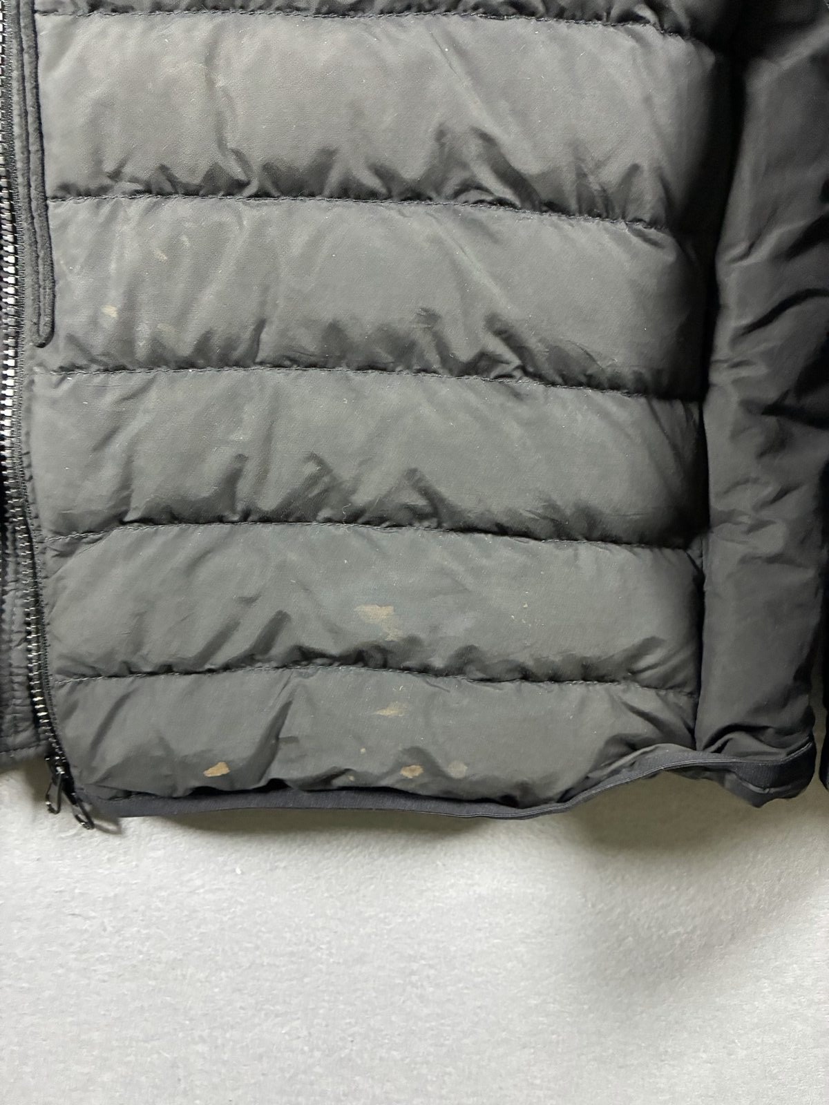 Stone Island Black Quilted Puffer Jacket Medium Hooded image 6