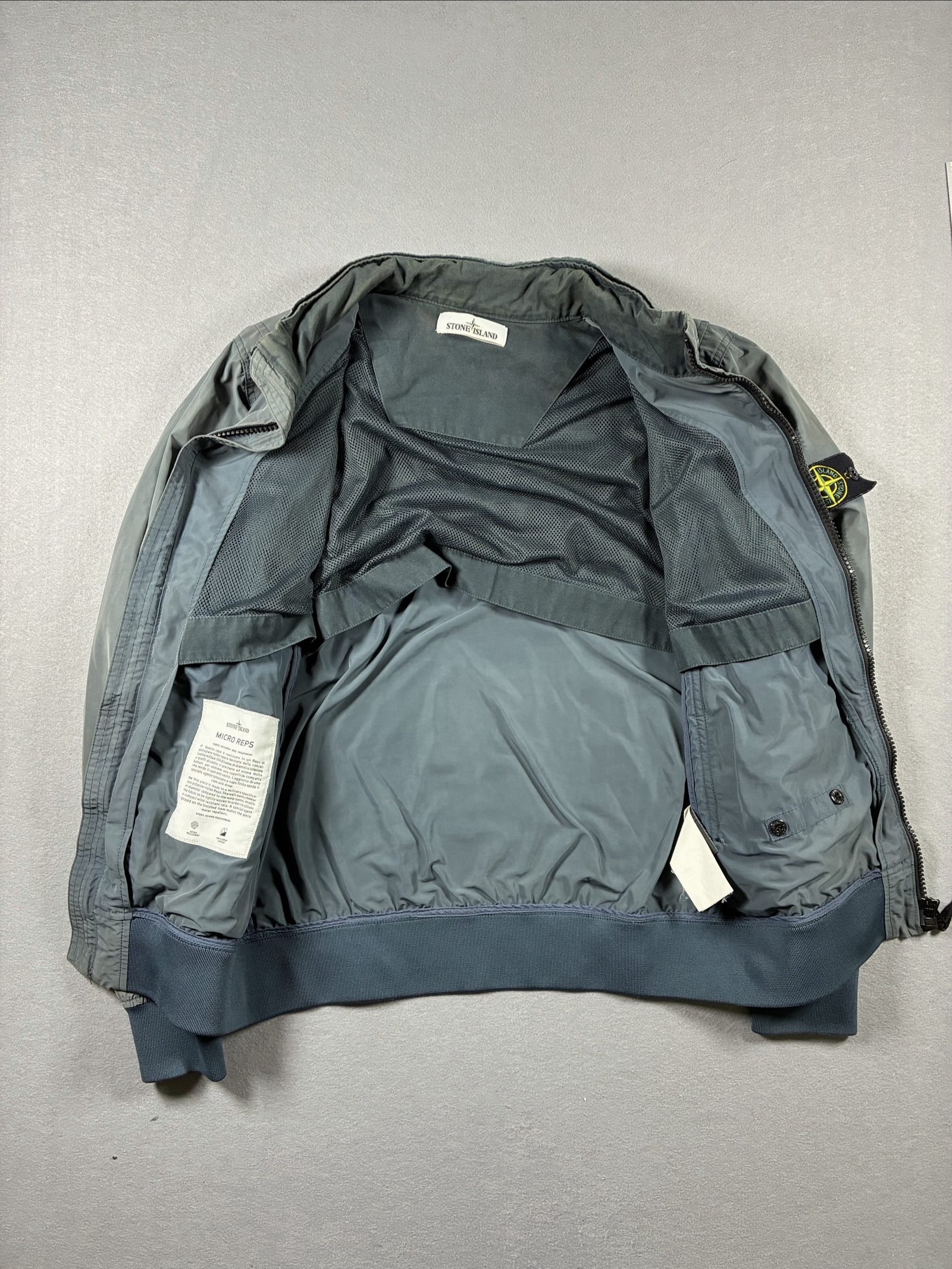 Stone Island Grey Men's Lightweight Zip-Up Jacket Large image 5