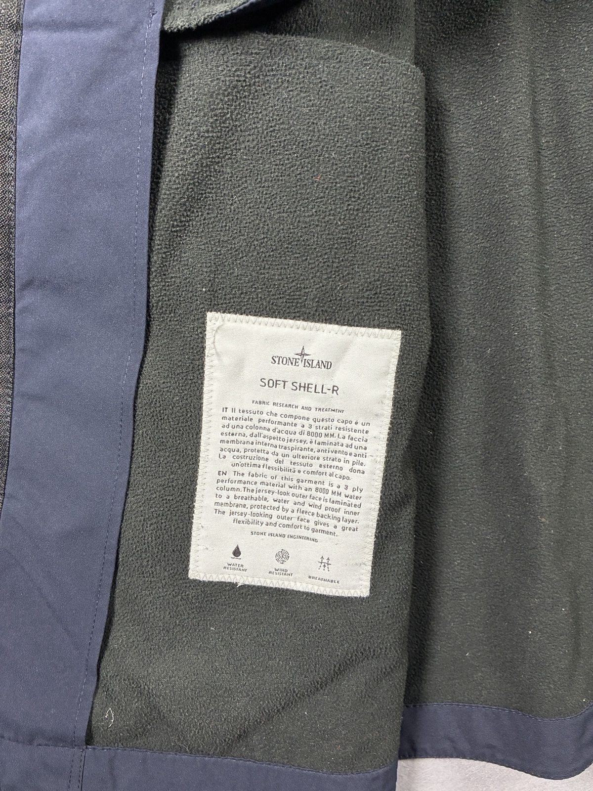 Stone Island Navy Blue Casual Jacket Large With Badge image 8