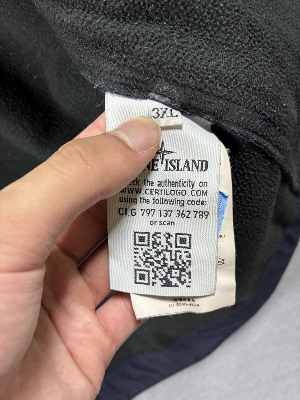 Stone Island Navy Blue Casual Jacket Large With Badge image 10