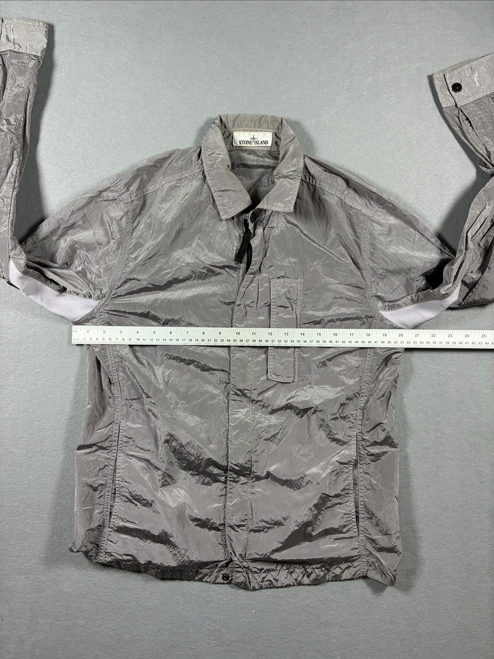 Stone Island Grey Lightweight Nylon Jacket Medium image 5