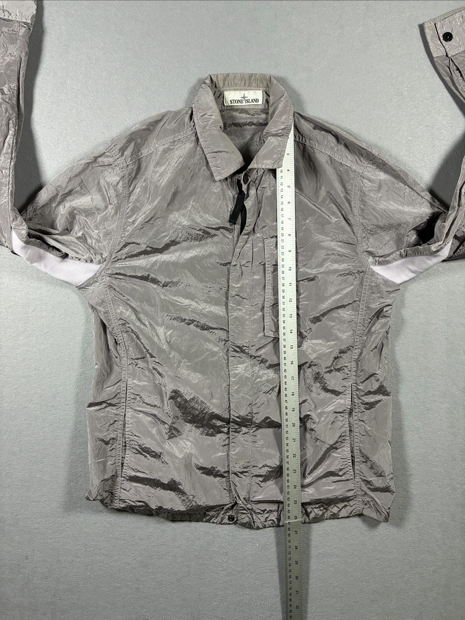 Stone Island Grey Lightweight Nylon Jacket Medium image 8