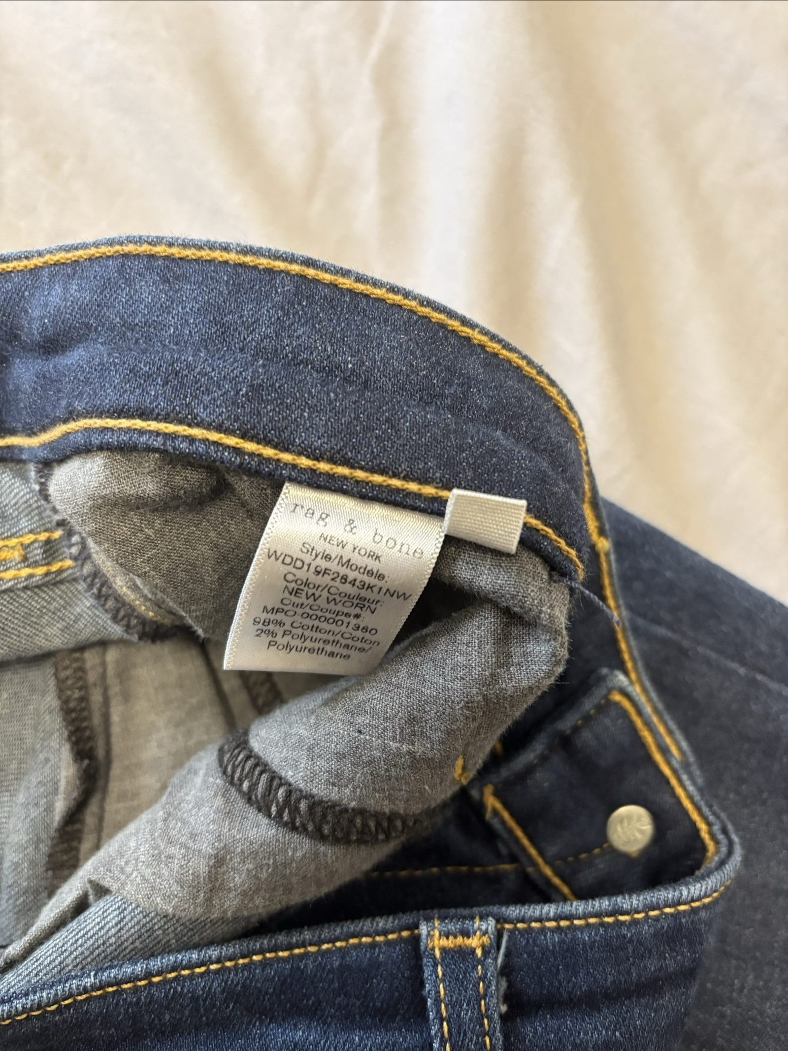 Rag & Bone Women's Dark Blue Denim Dre Low-Rise Slim Boyfriend Jeans 25 image 5