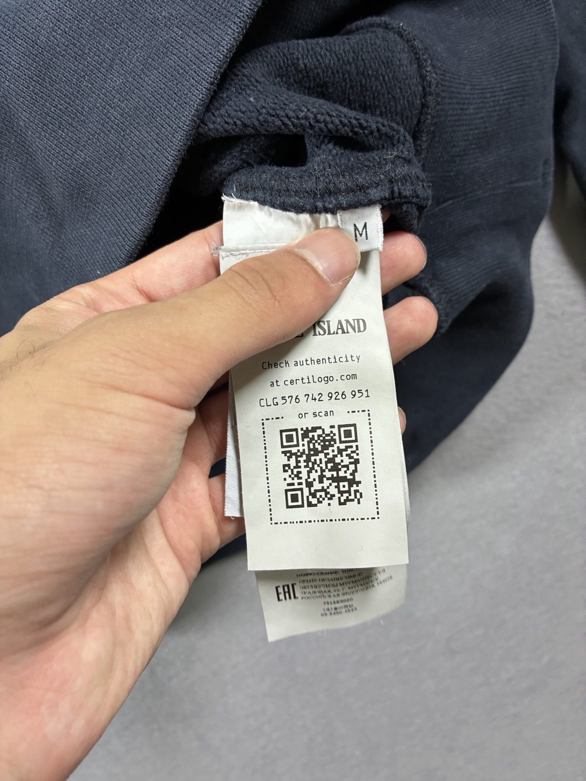 Stone Island Navy Sweatshirt & Joggers Set Tracksuit Medium Cotton image 5
