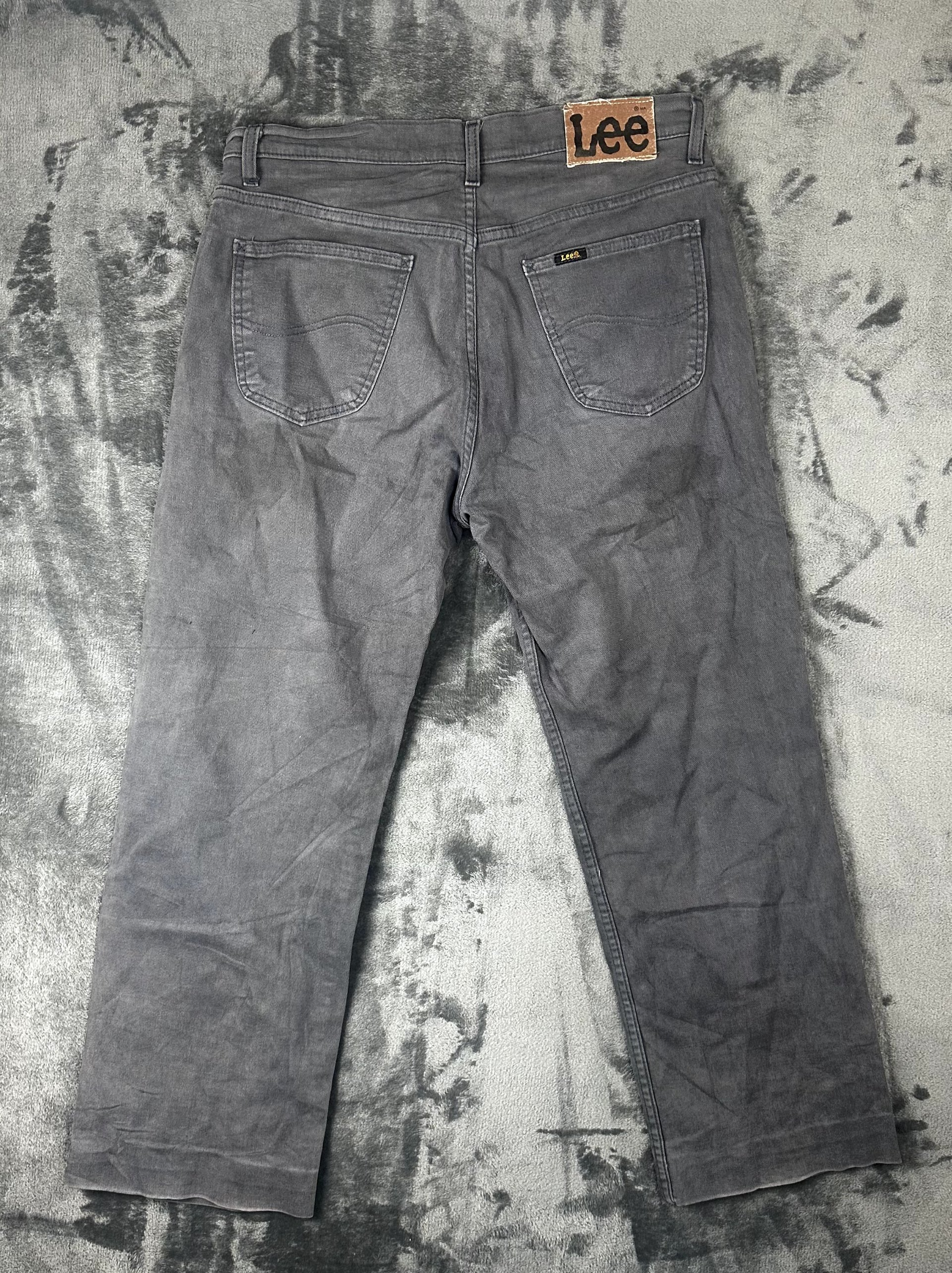 Vintage Lee Premium Quality Grey Jeans | Straight Leg W32 L27 image 2