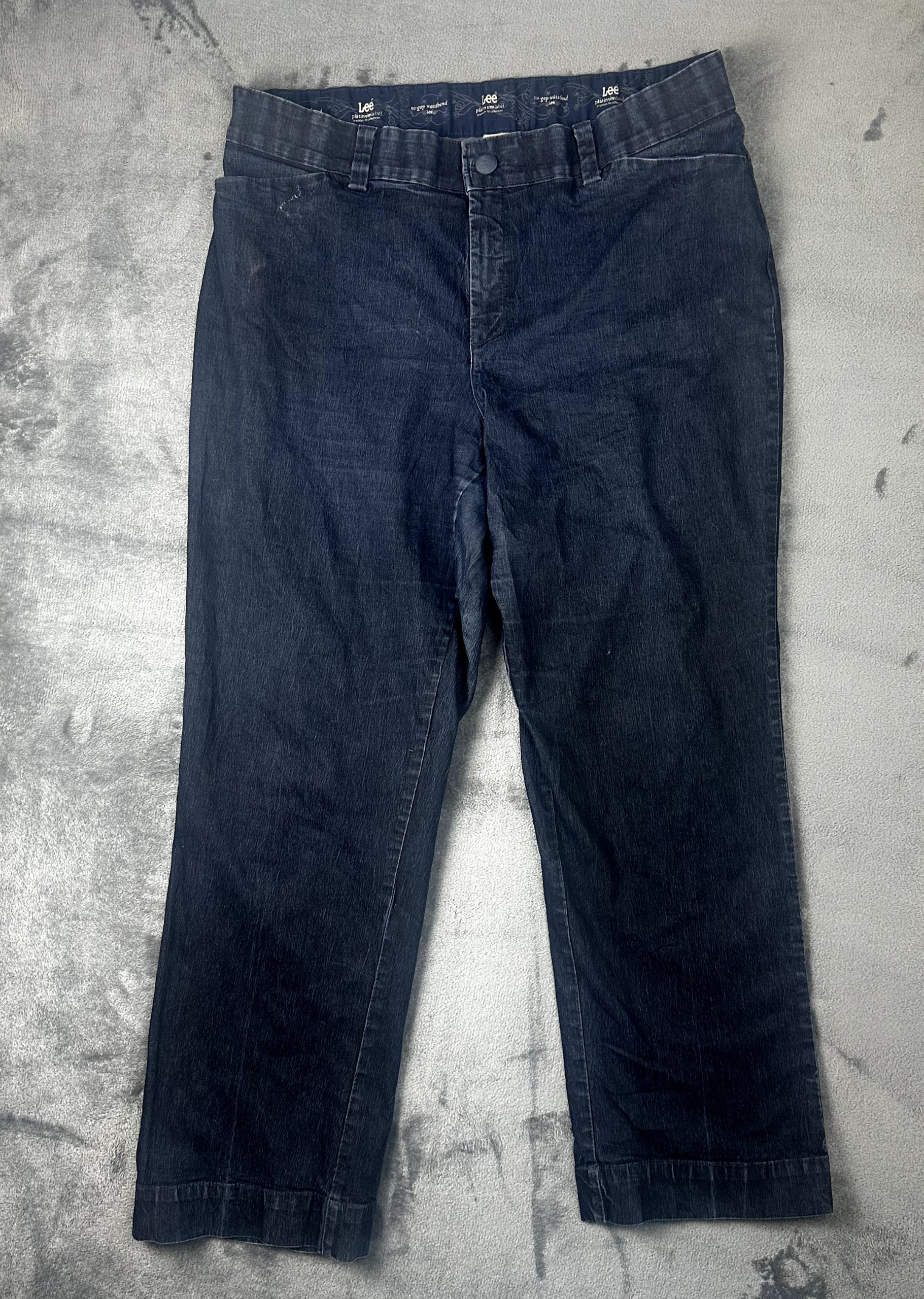 Lee Platinum Label Dark Wash Jeans Size 20W Plus Size No-Gap Waistband image 6