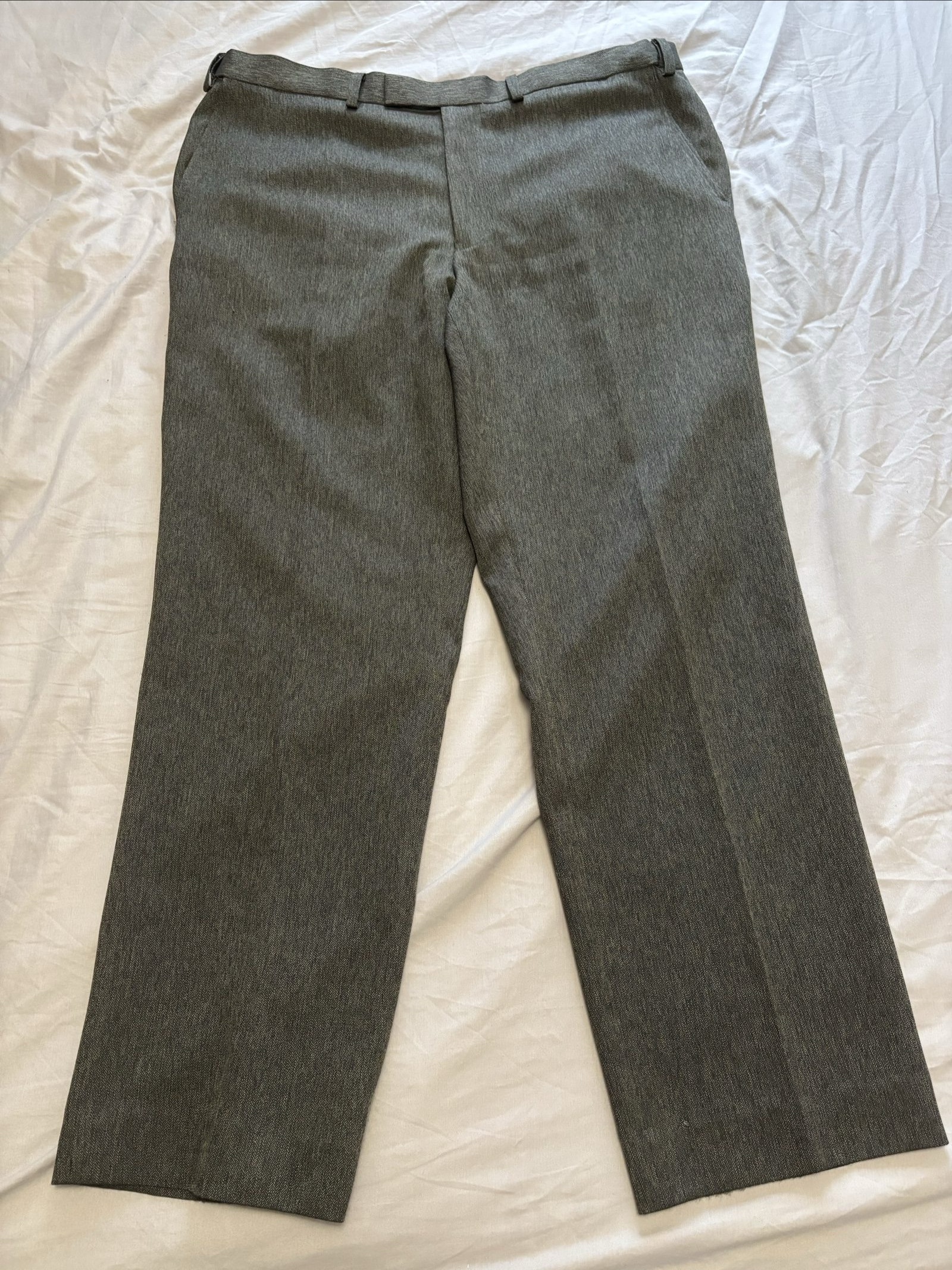 M&S Man Grey Wool Blend Tailored Trousers 38W 31L
