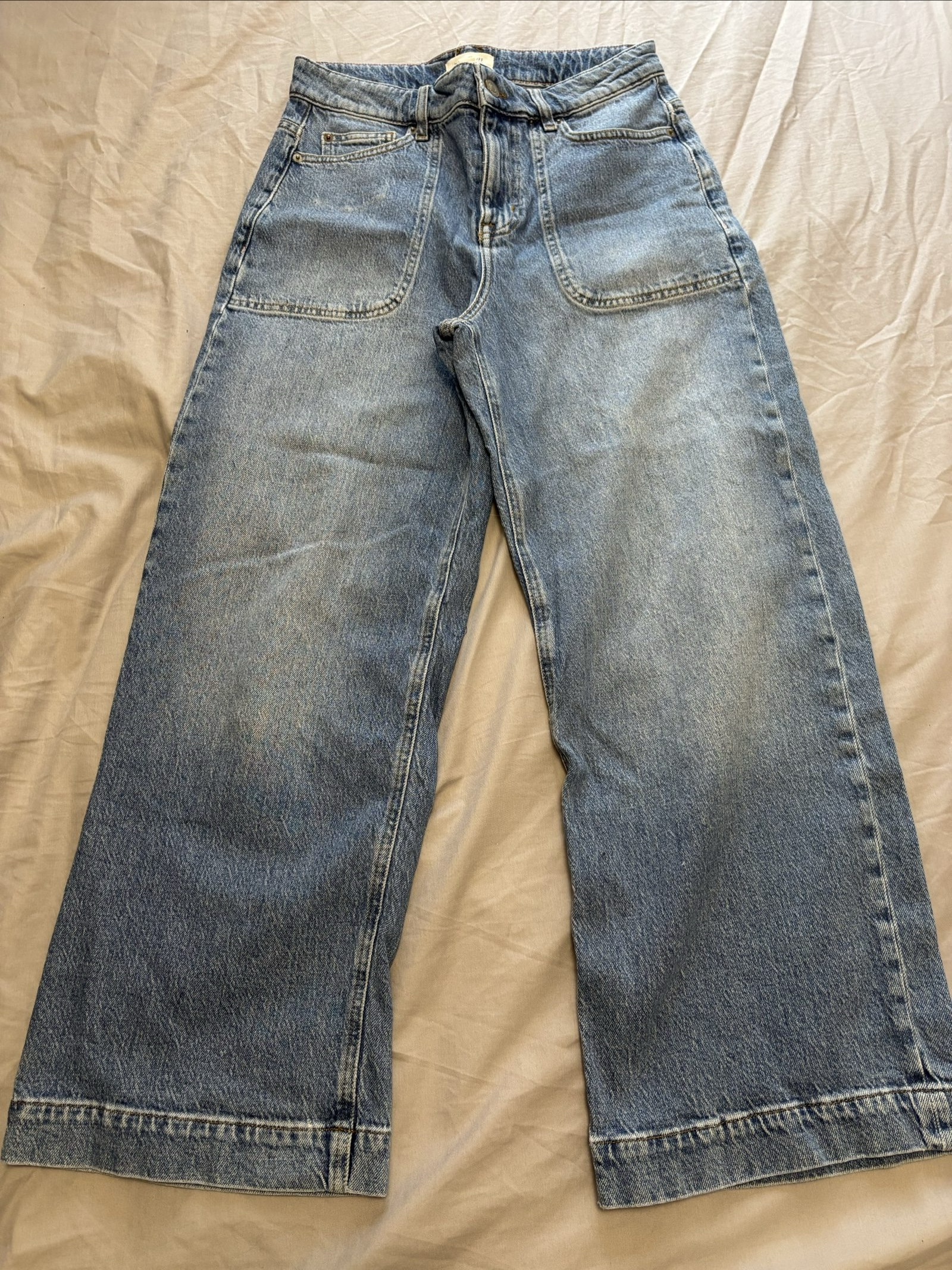 White Stuff Women Blue Denim Jeans UK 10 Light Wash
