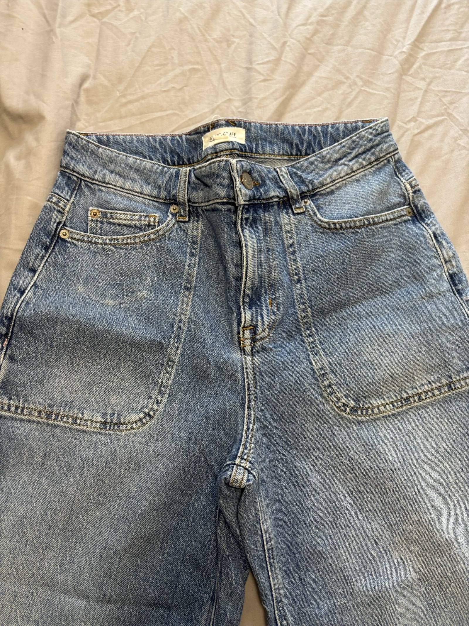 White Stuff Women Blue Denim Jeans UK 10 Light Wash image 2