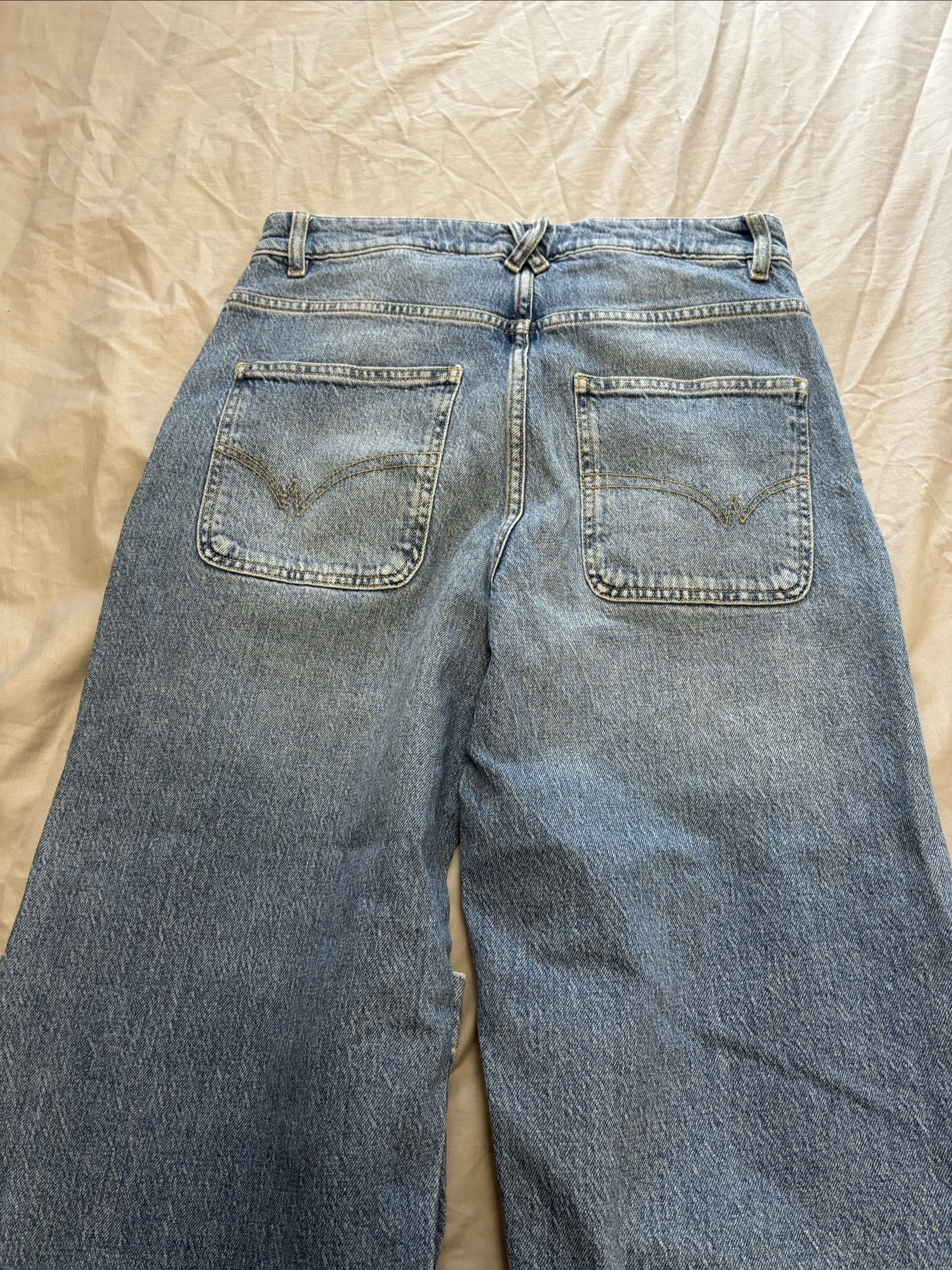 White Stuff Women Blue Denim Jeans UK 10 Light Wash image 5