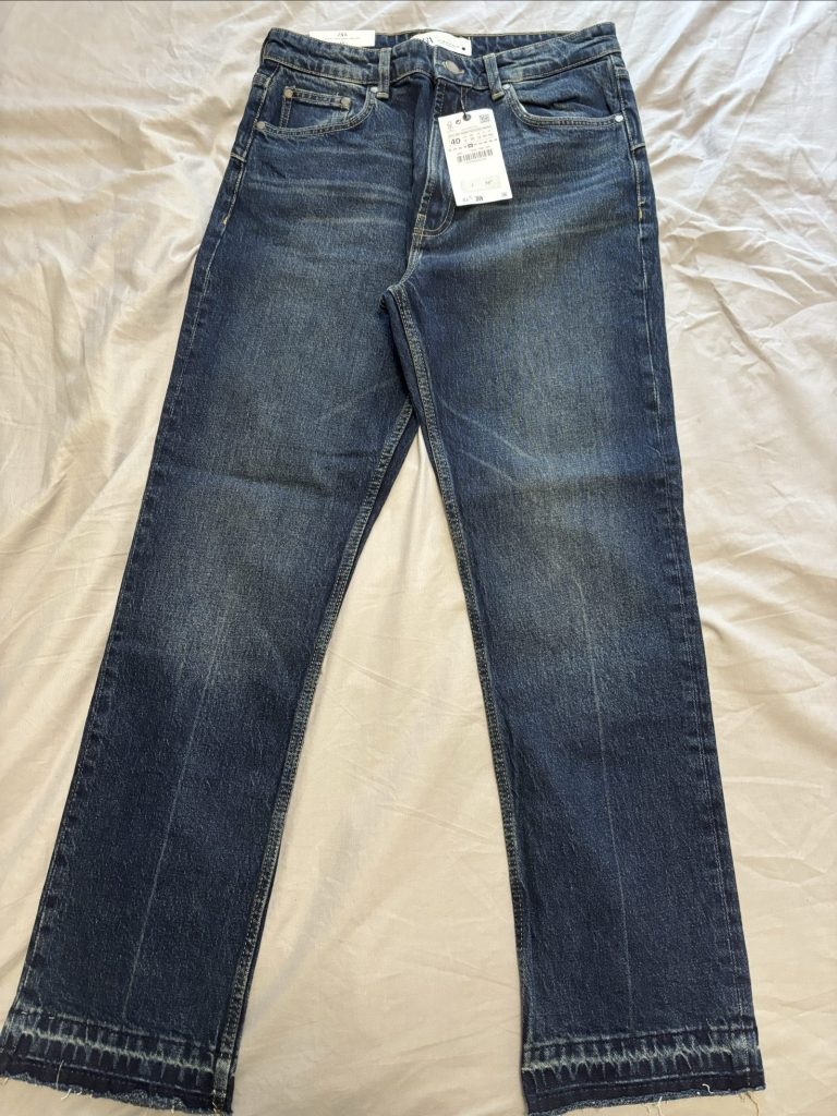 Zara Women's Blue Slim Fit High Rise Jeans Size 12
