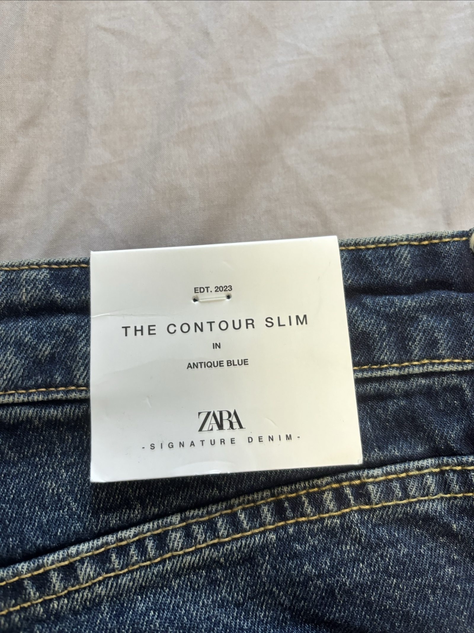 Zara Women's Blue Slim Fit High Rise Jeans Size 12 image 6