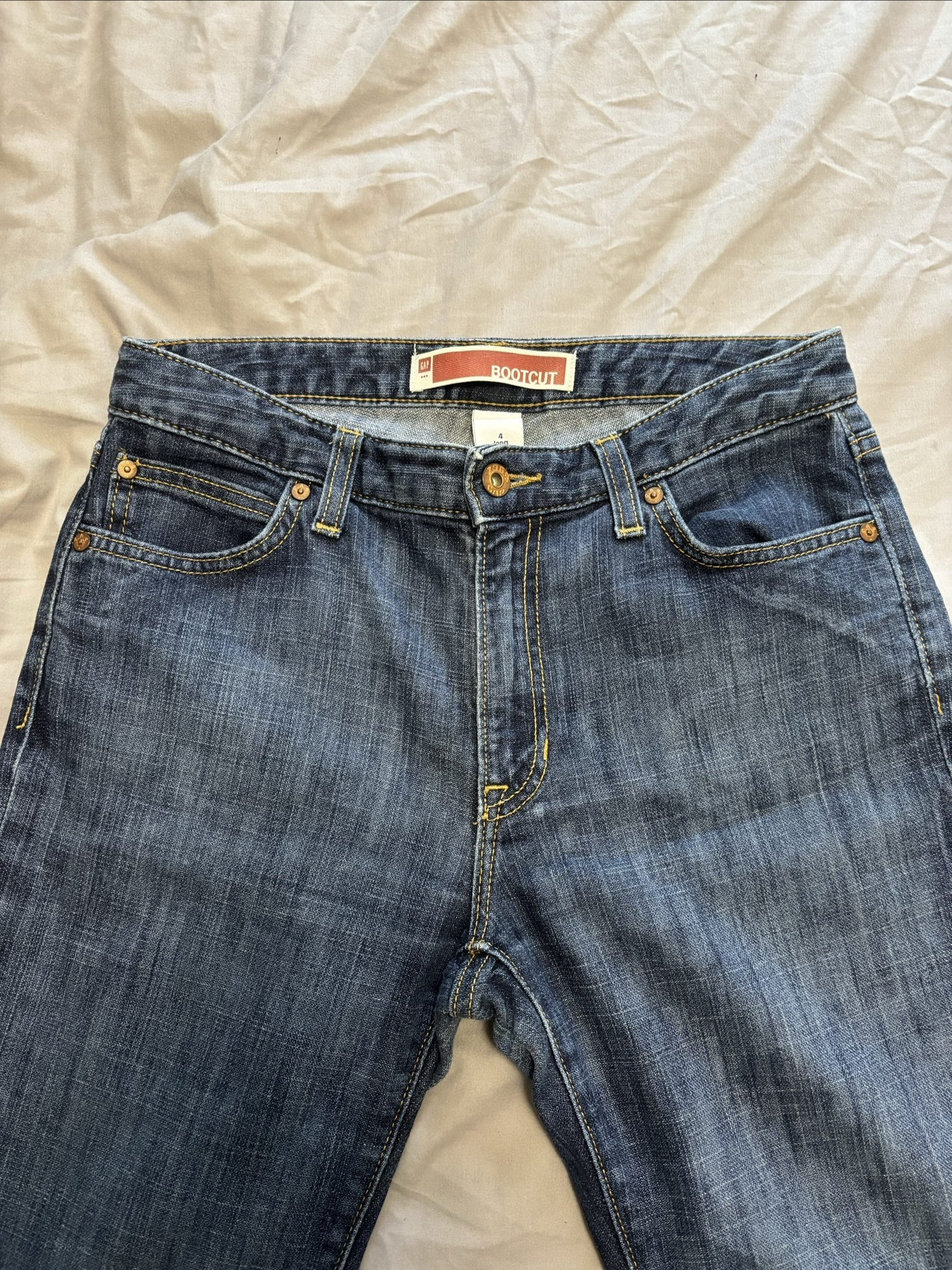 Gap Blue Bootcut Jeans Size 4 Long Women's image 3