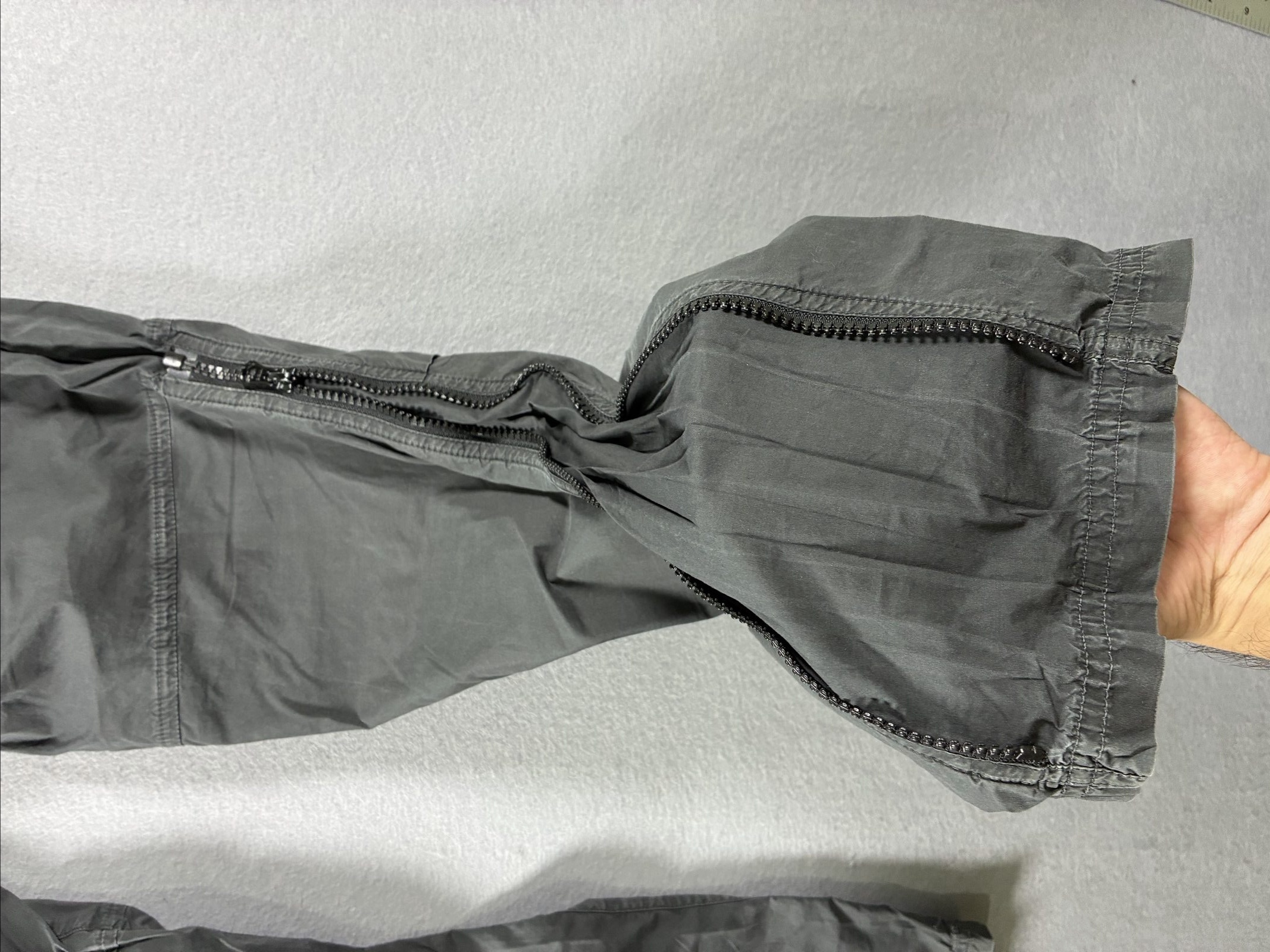 Stone Island Grey Cargo Joggers W 28 Elastic Waist Zipper Pockets image 8