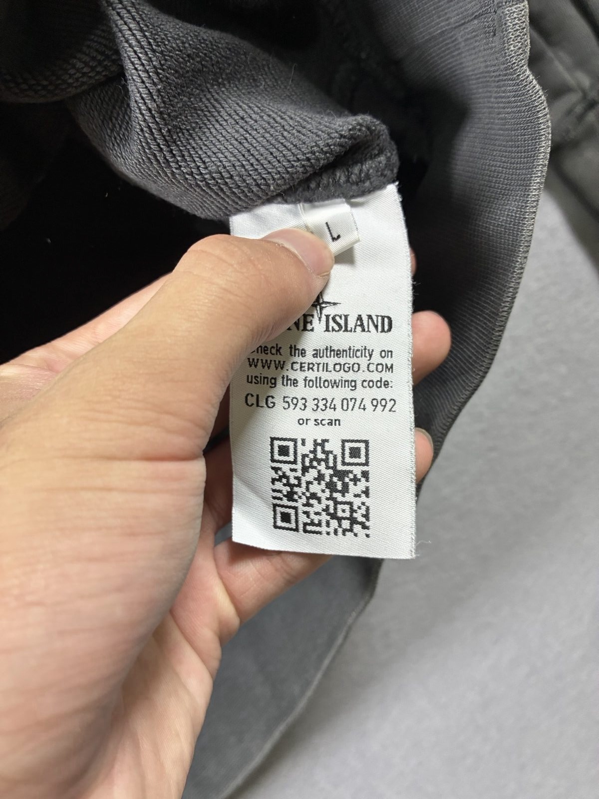 Stone Island Grey Crewneck Sweatshirt Large image 4