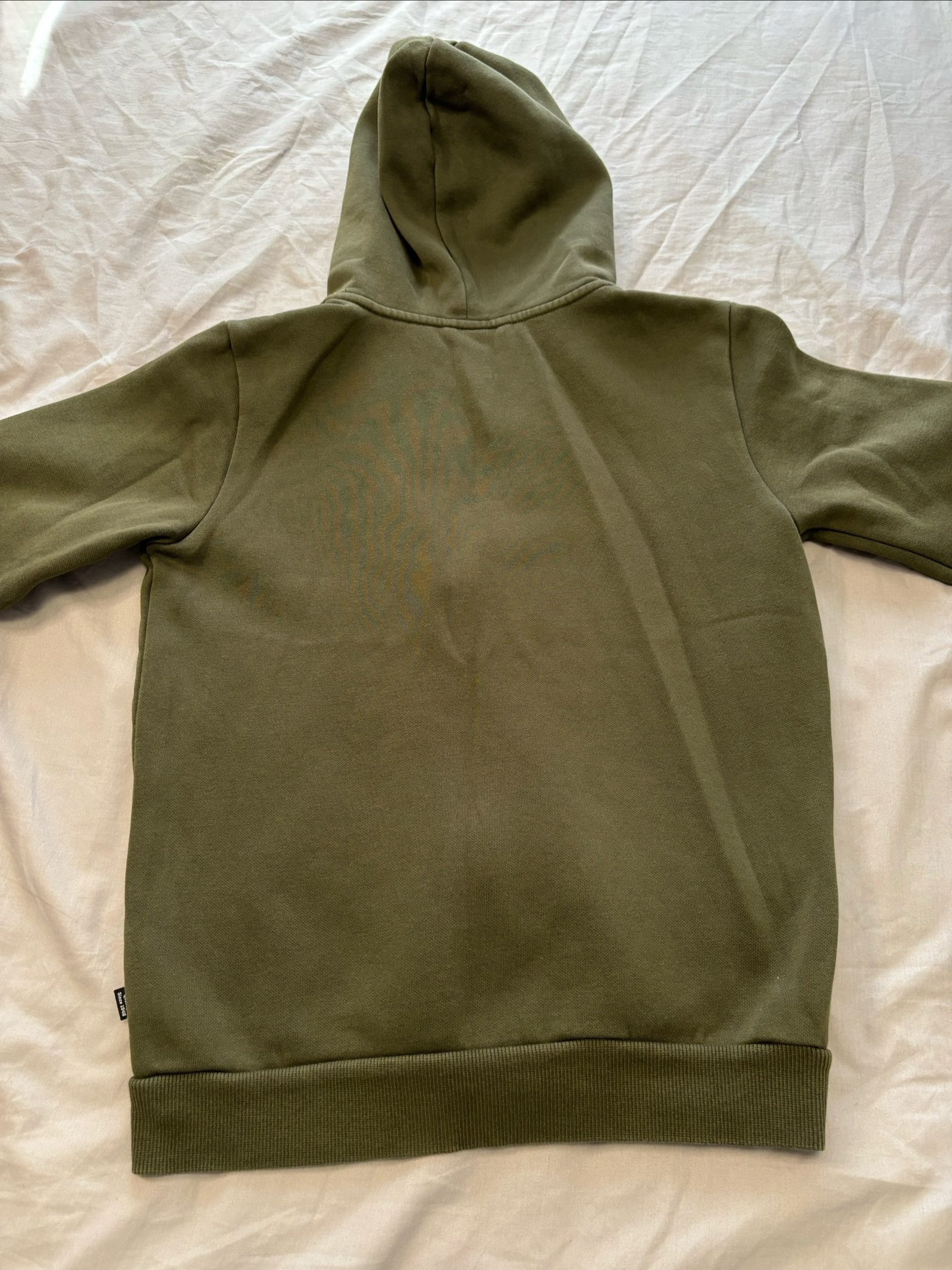 Puma Olive Green boy's Cotton Zip-Up Hoodie Large image 6