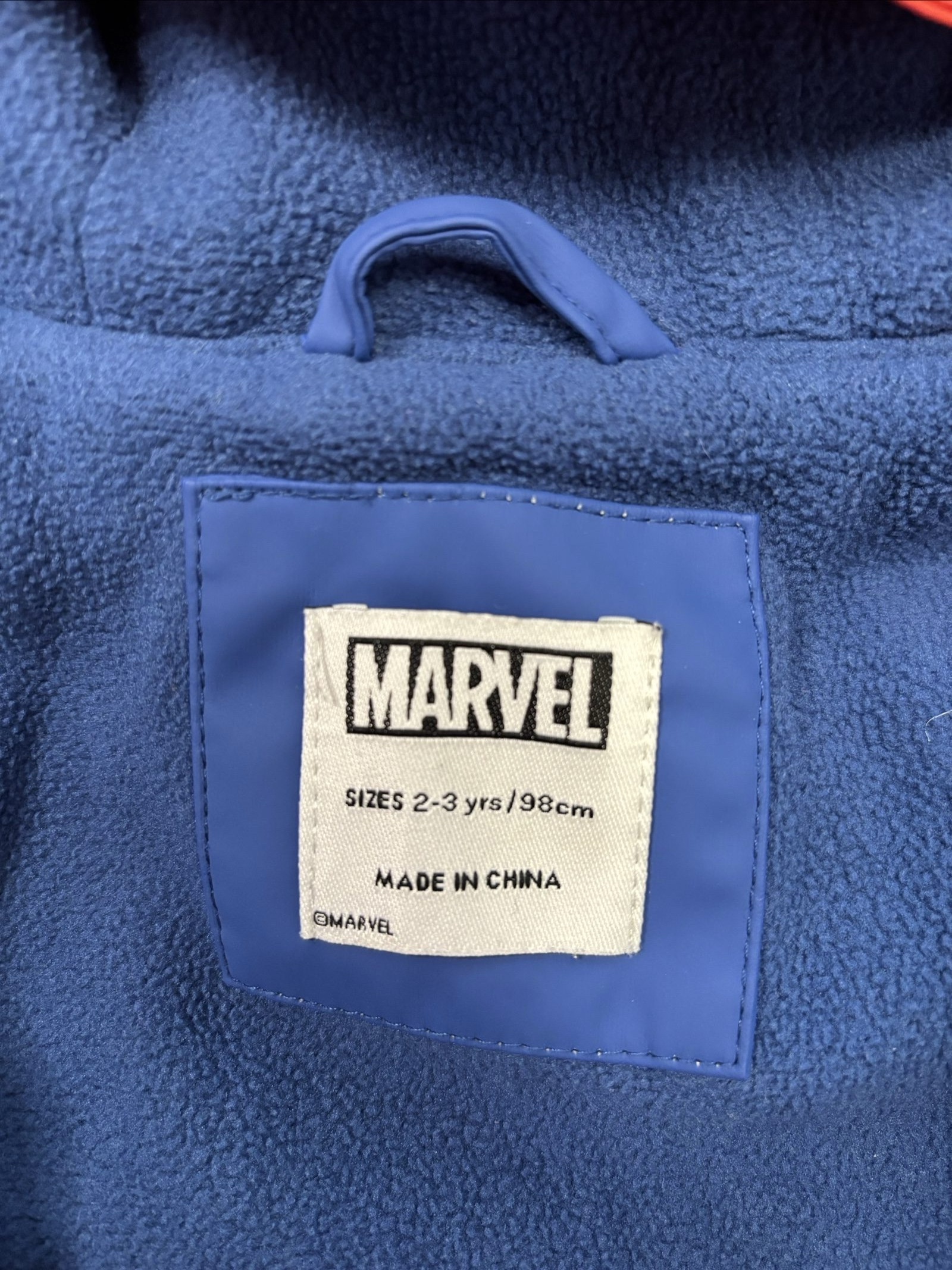 Marvel Kids Red & Navy Spider-Man Hooded Jacket 2-3 Years image 4