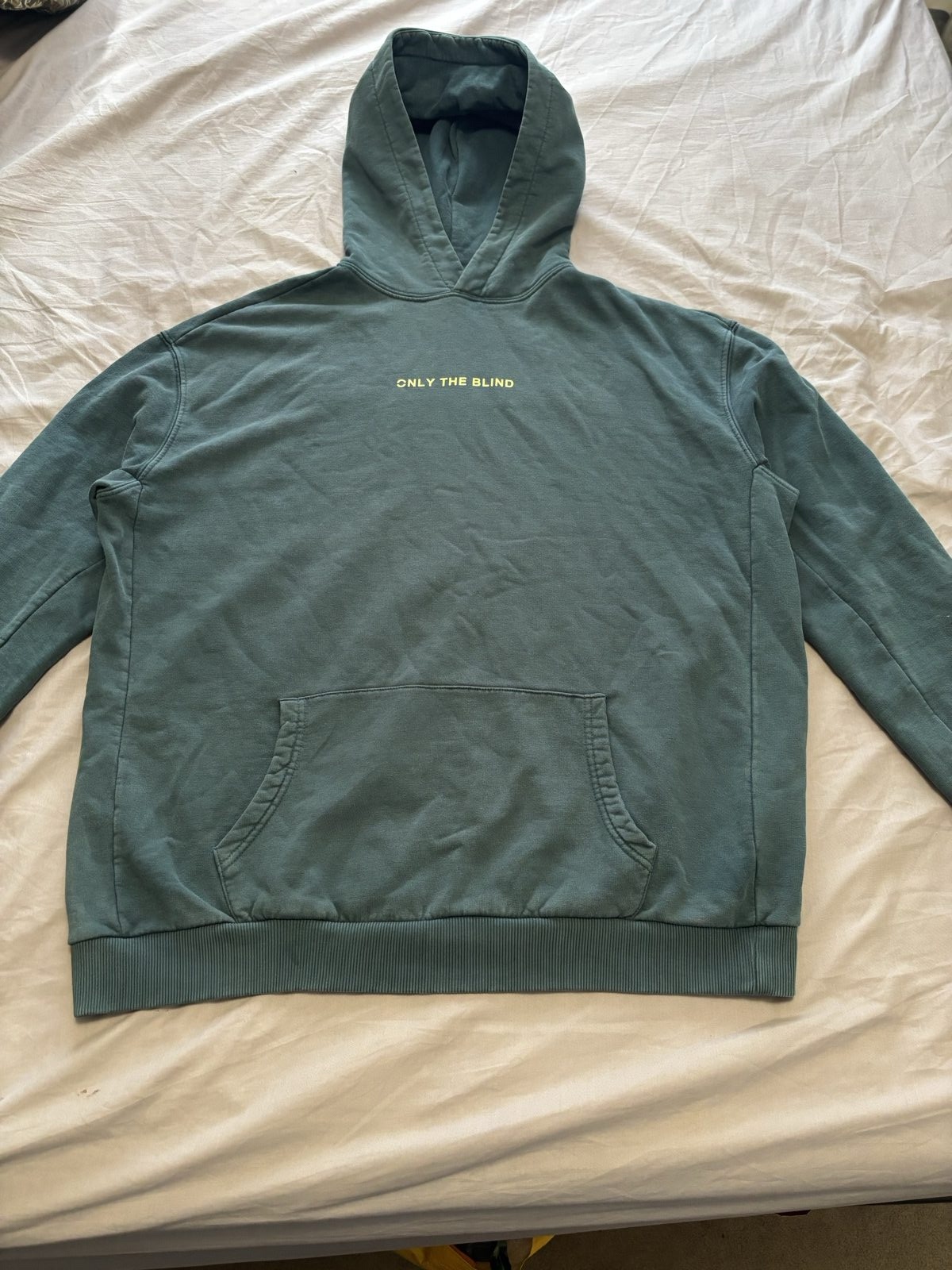 Only The Blind Green Hoodie Large