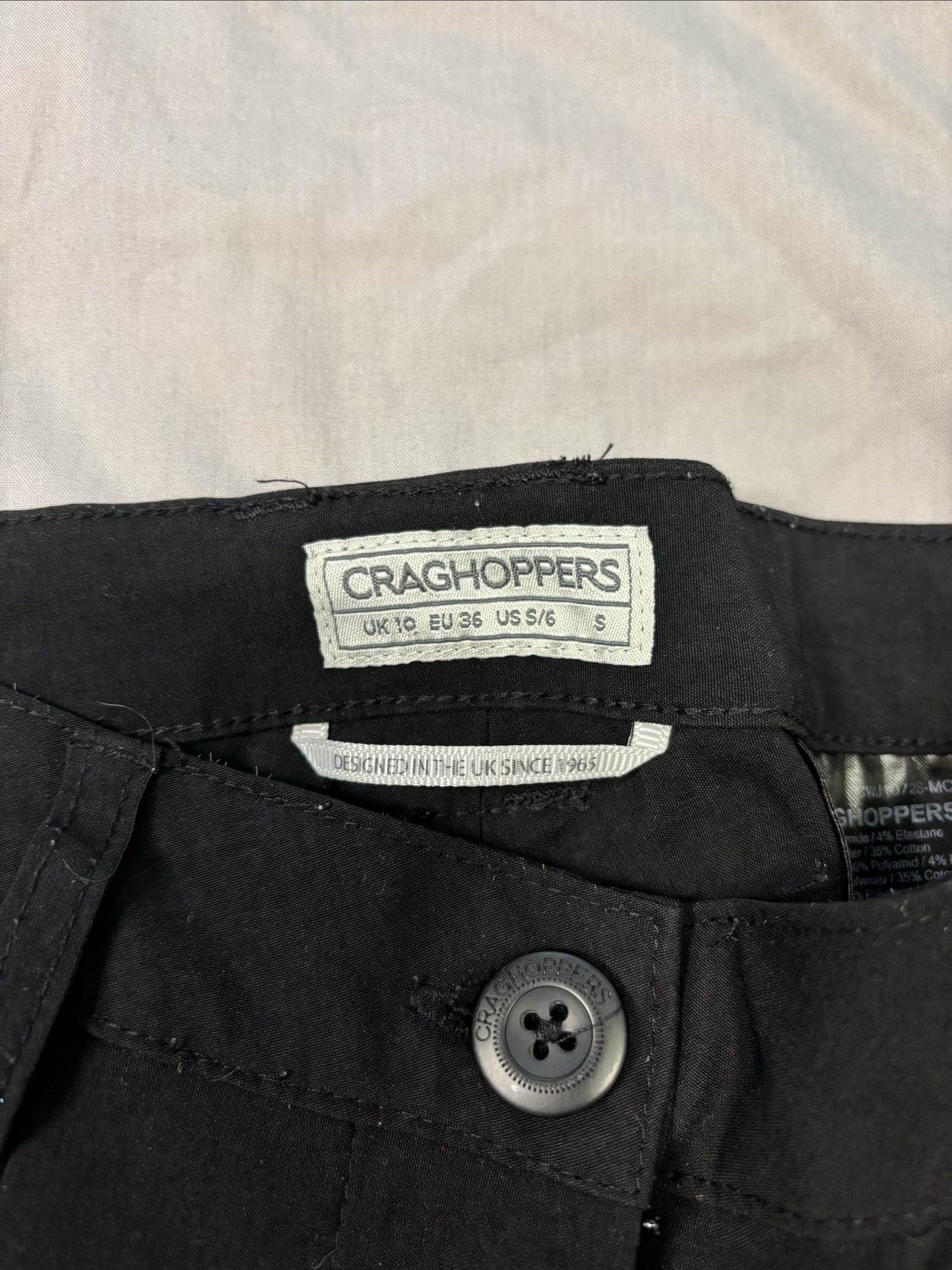 Craghoppers Black Prostretch Women's Trousers Small image 3