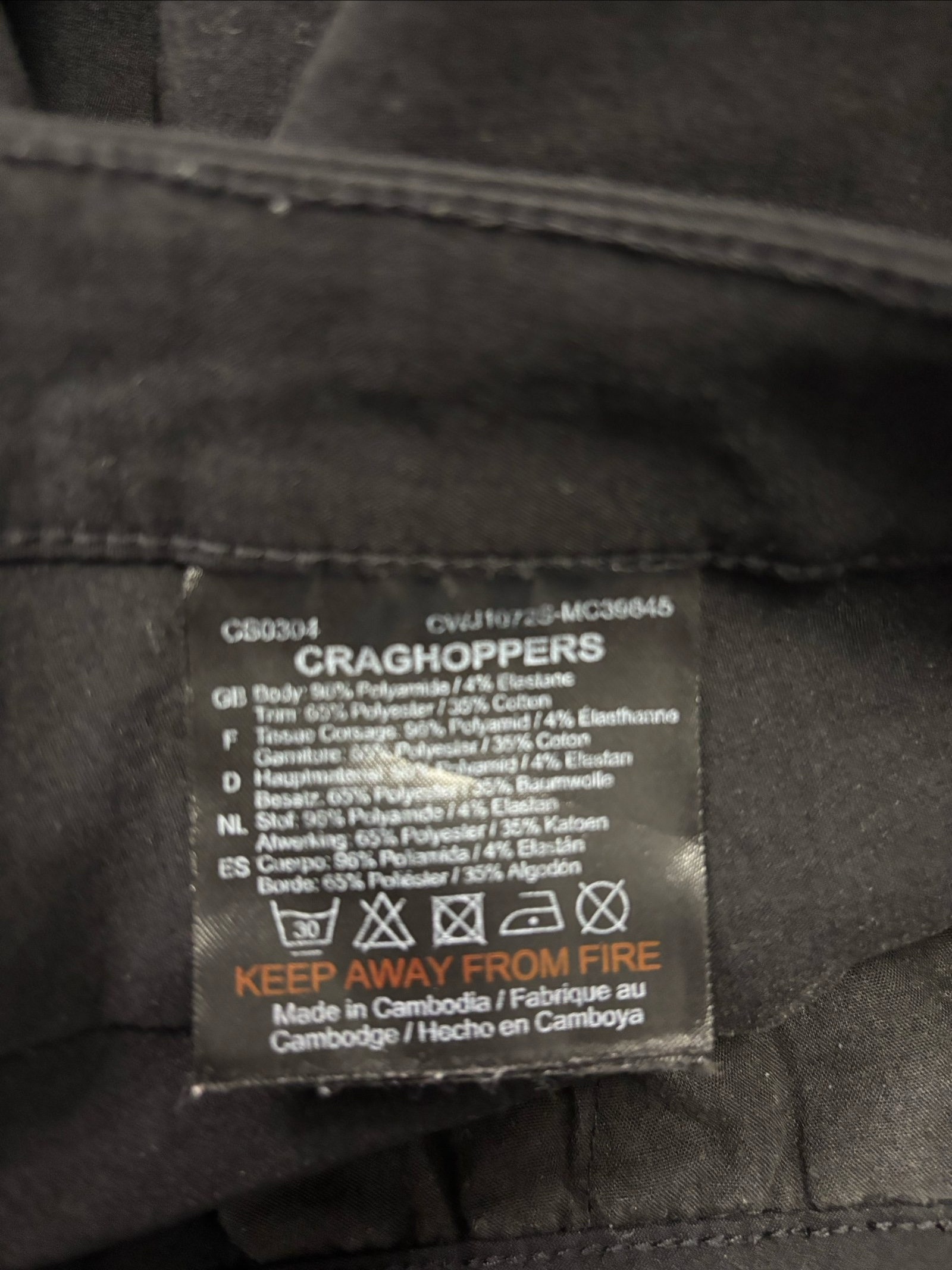 Craghoppers Black Prostretch Women's Trousers Small image 8