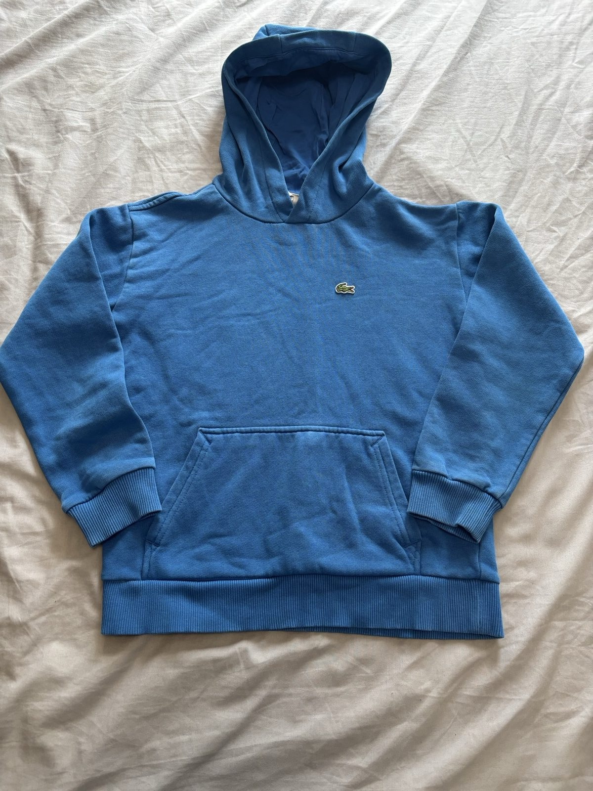 Lacoste Blue Cotton Blend Hoodie Kids 10