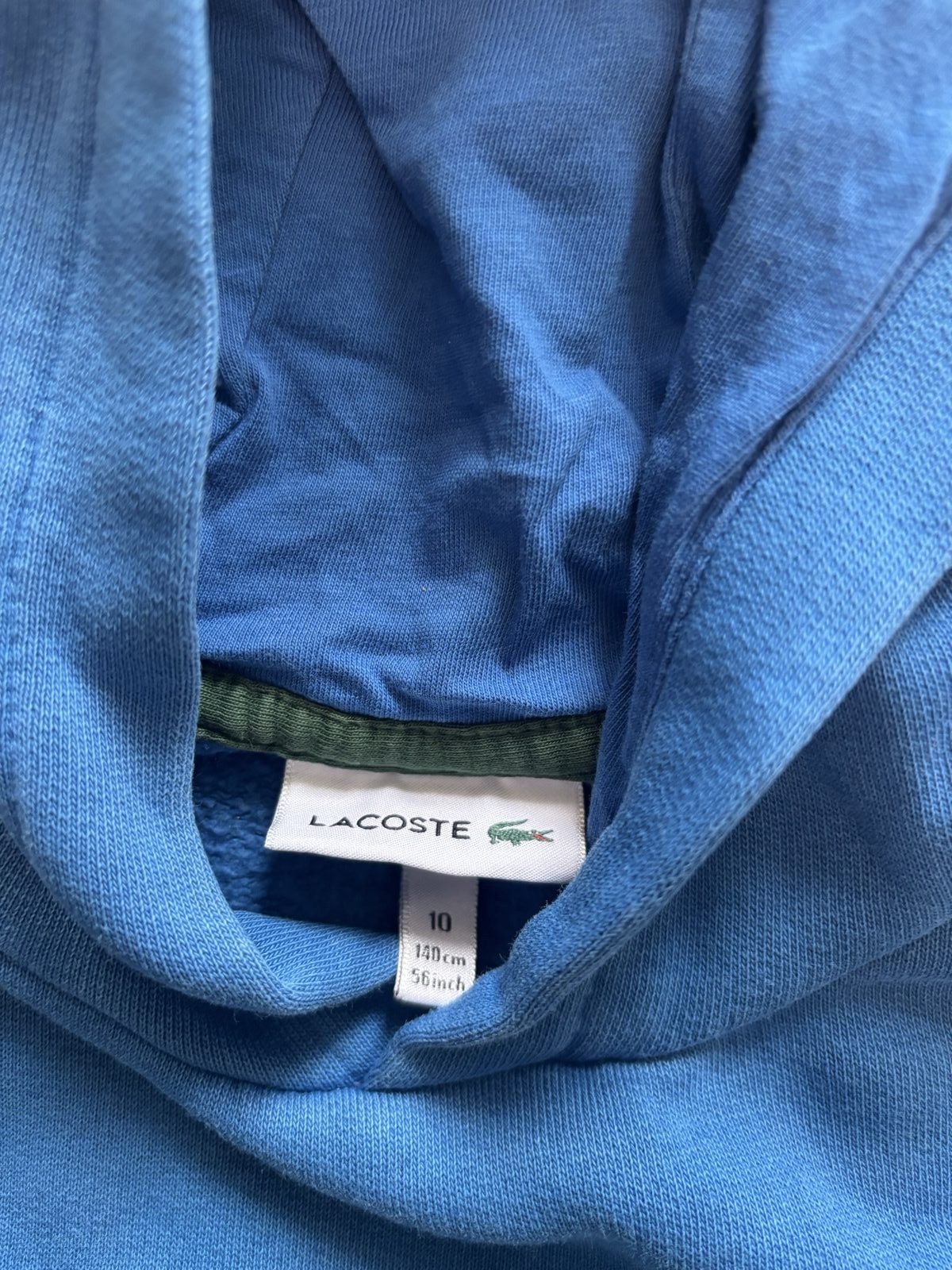Lacoste Blue Cotton Blend Hoodie Kids 10 image 4