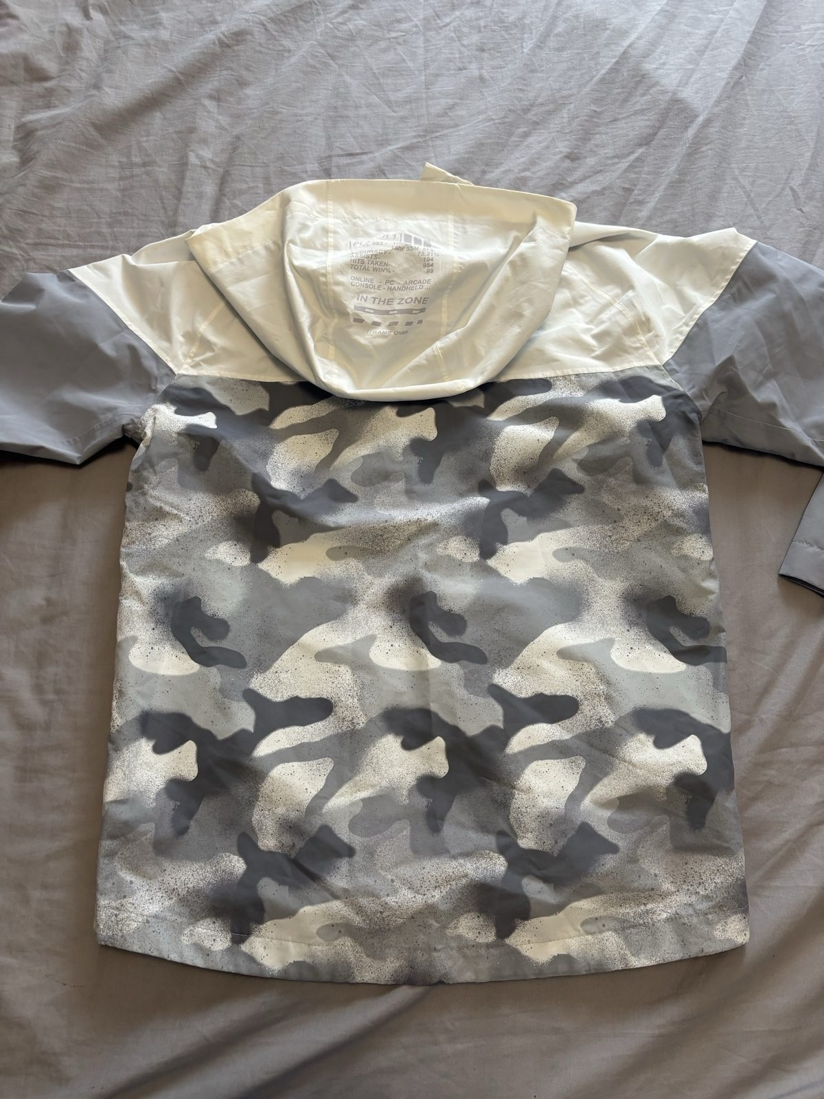 Next Grey & White Camo Waterproof Hooded Jacket 12 Years image 5