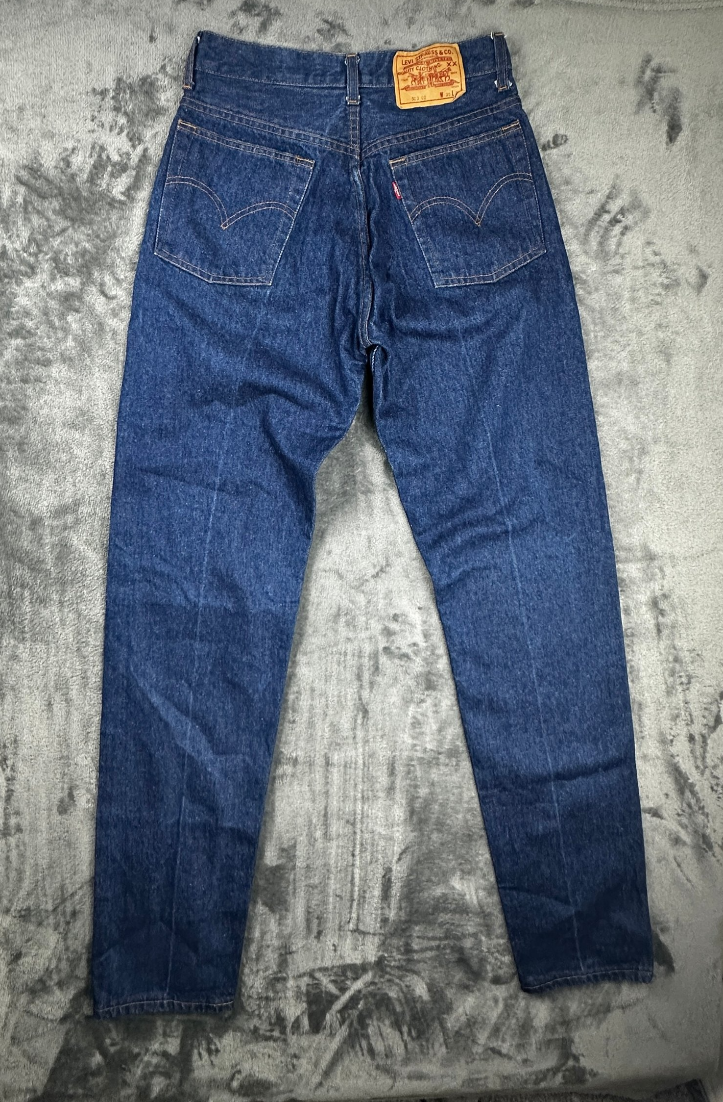 Levi’s 503 02 Vintage Straight Leg Jeans Dark Wash W30 L36 image 6