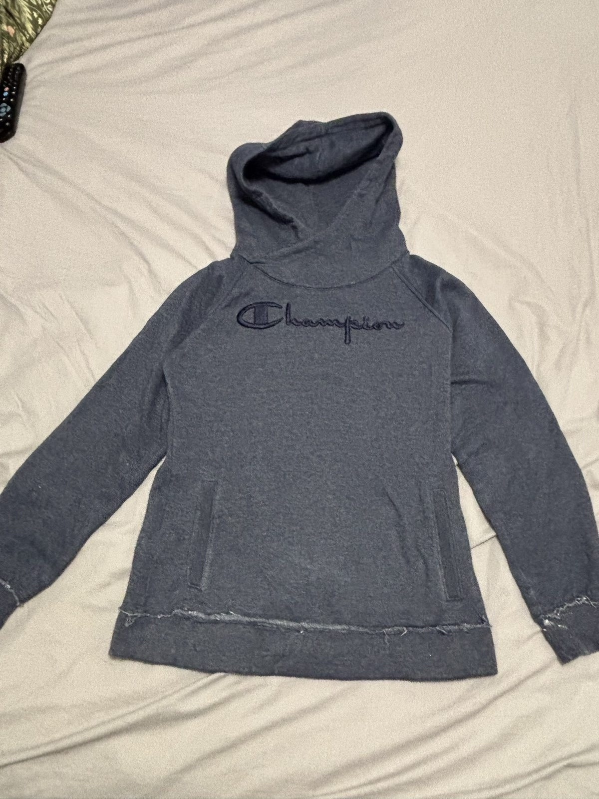 Champion Men's Grey Heritage Fit Hoodie Small