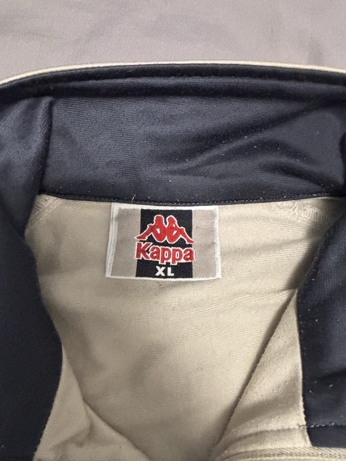 Kappa Beige & Black Track Jacket XL Classic y2k vintage image 4