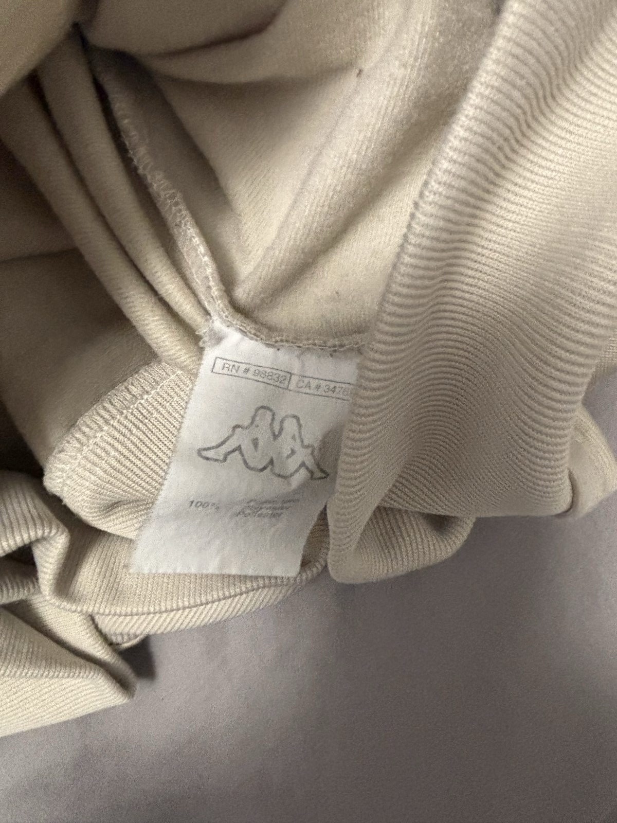 Kappa Beige & Black Track Jacket XL Classic y2k vintage image 5