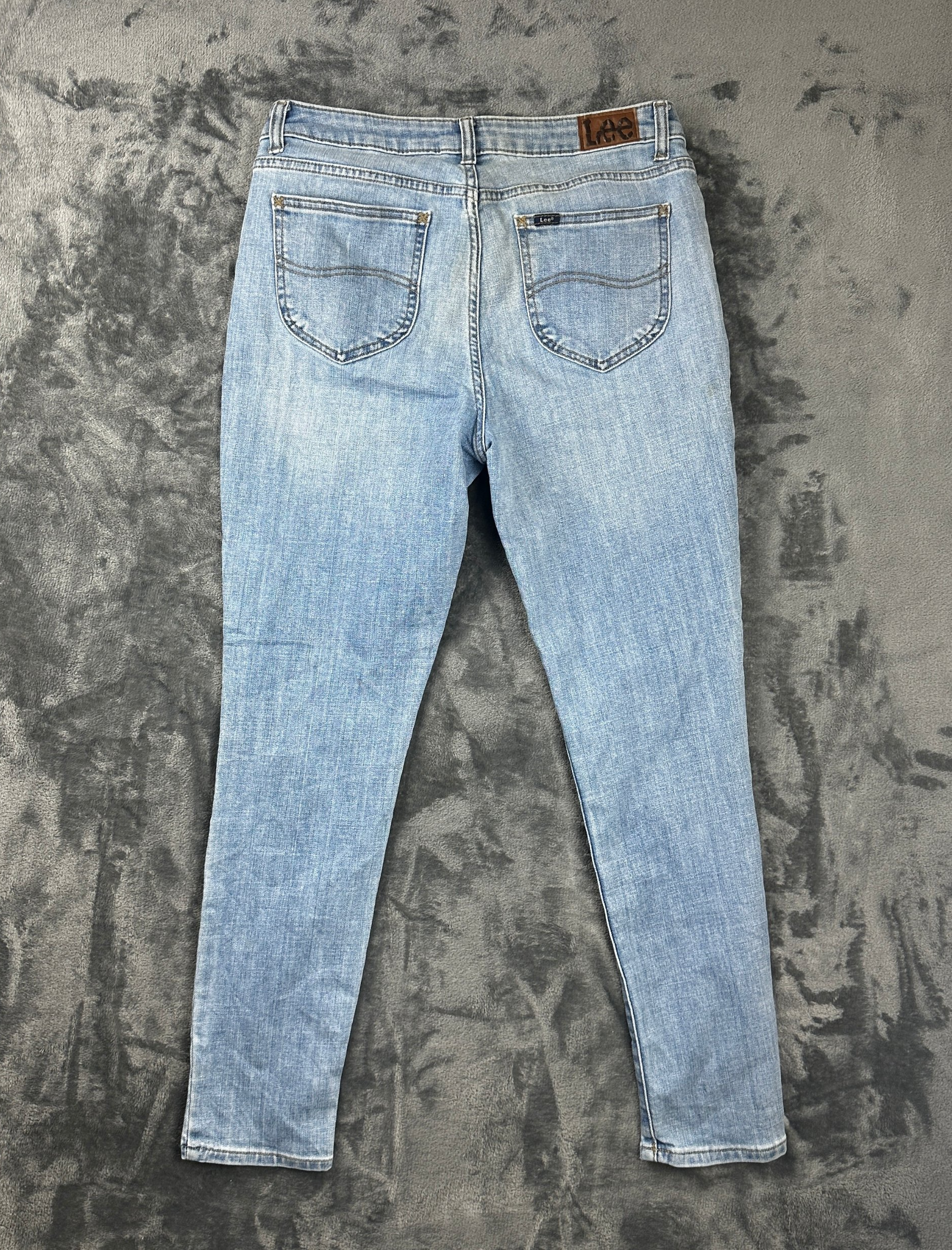 Lee Light Wash Slim Fit Skinny Leg Mid Rise Jeans - W32 L27 image 7