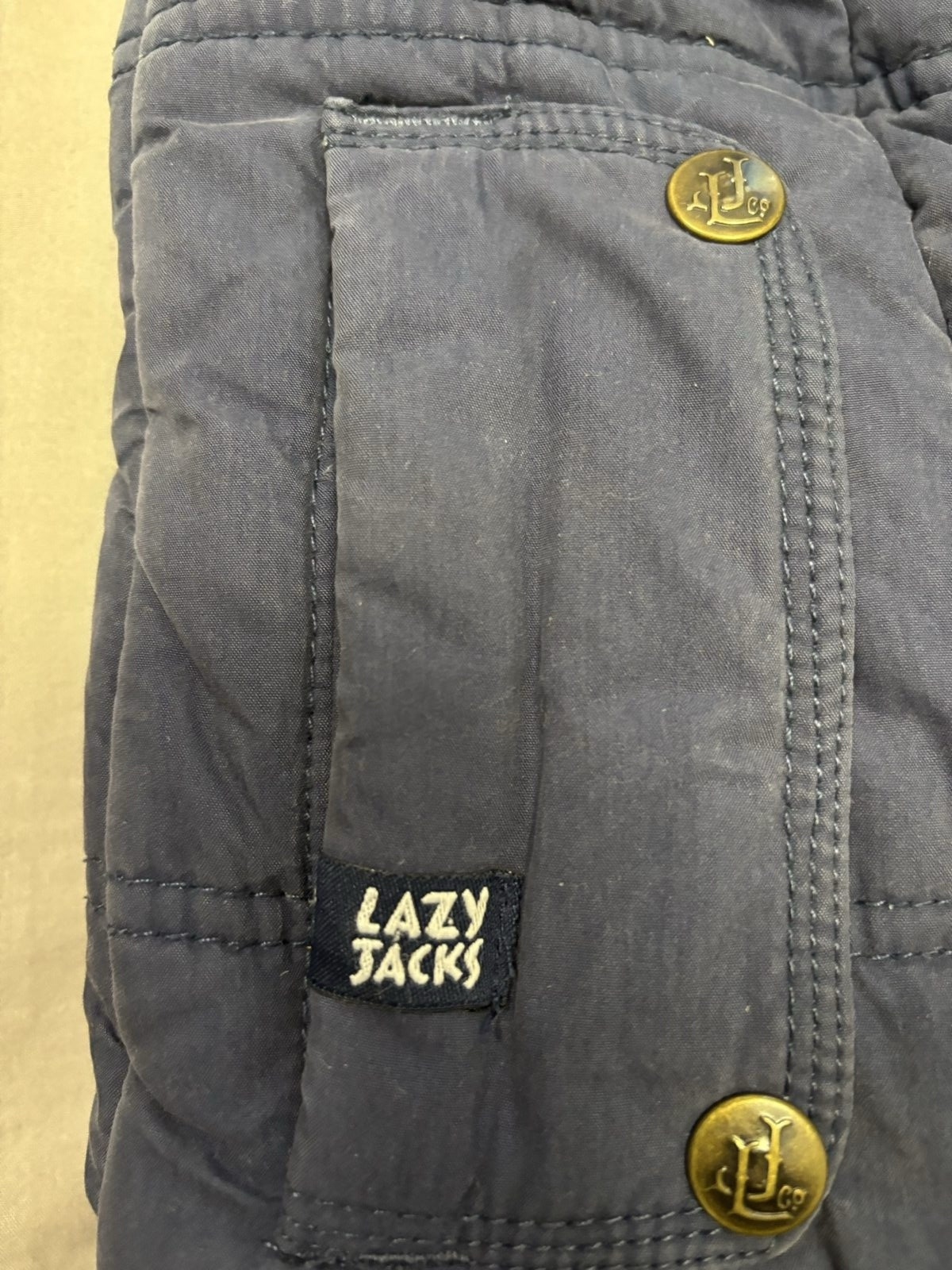 Lazy Jacks Navy Puffer Gilet xs Padded Sleeveless Jacket image 3